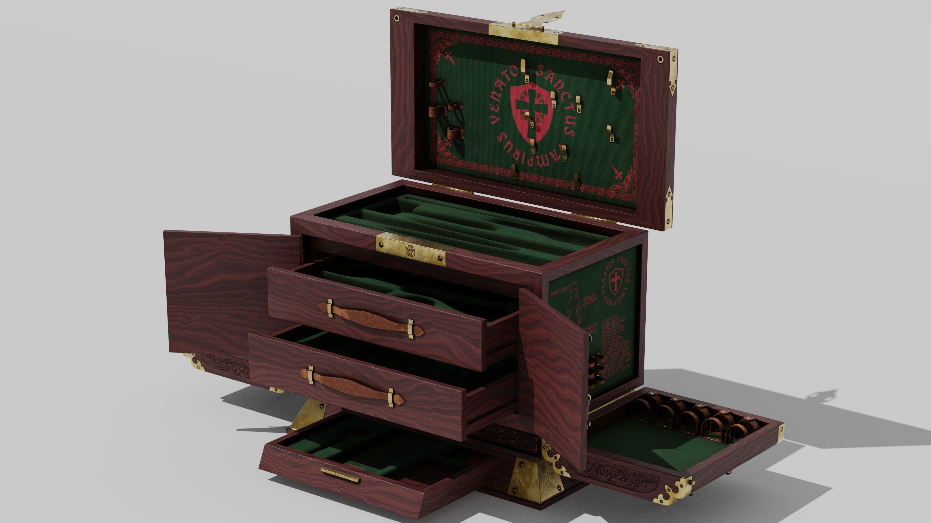 OB 00 05 vampire hunter trunk Low-poly 3D model_1