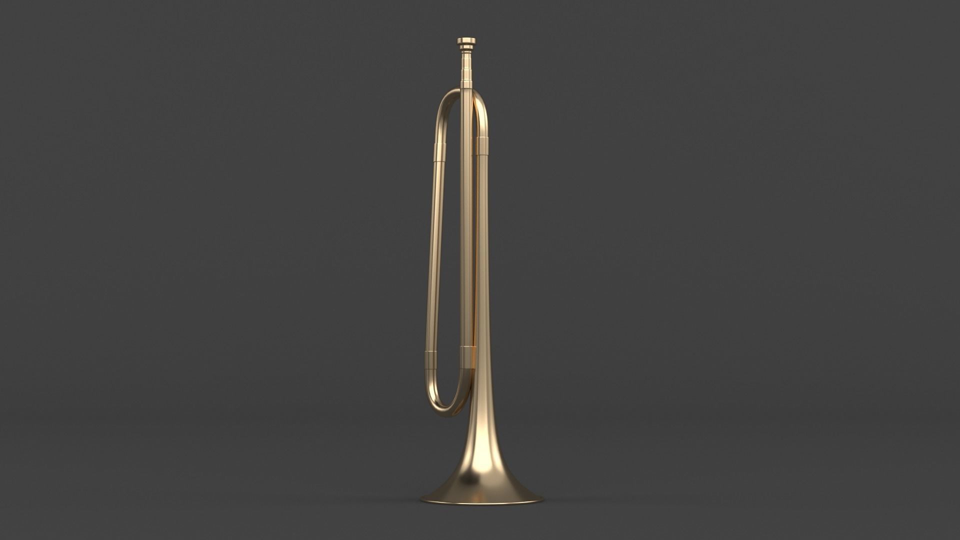 Trumpets brass trumpet 3D model_7