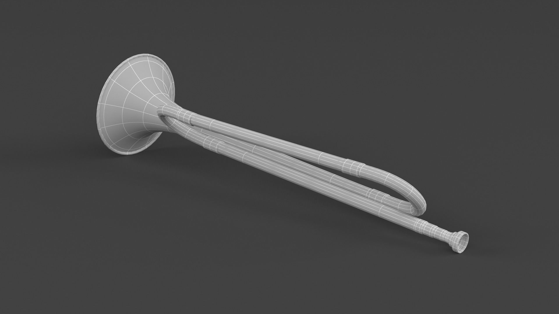 Trumpets brass trumpet 3D model_14