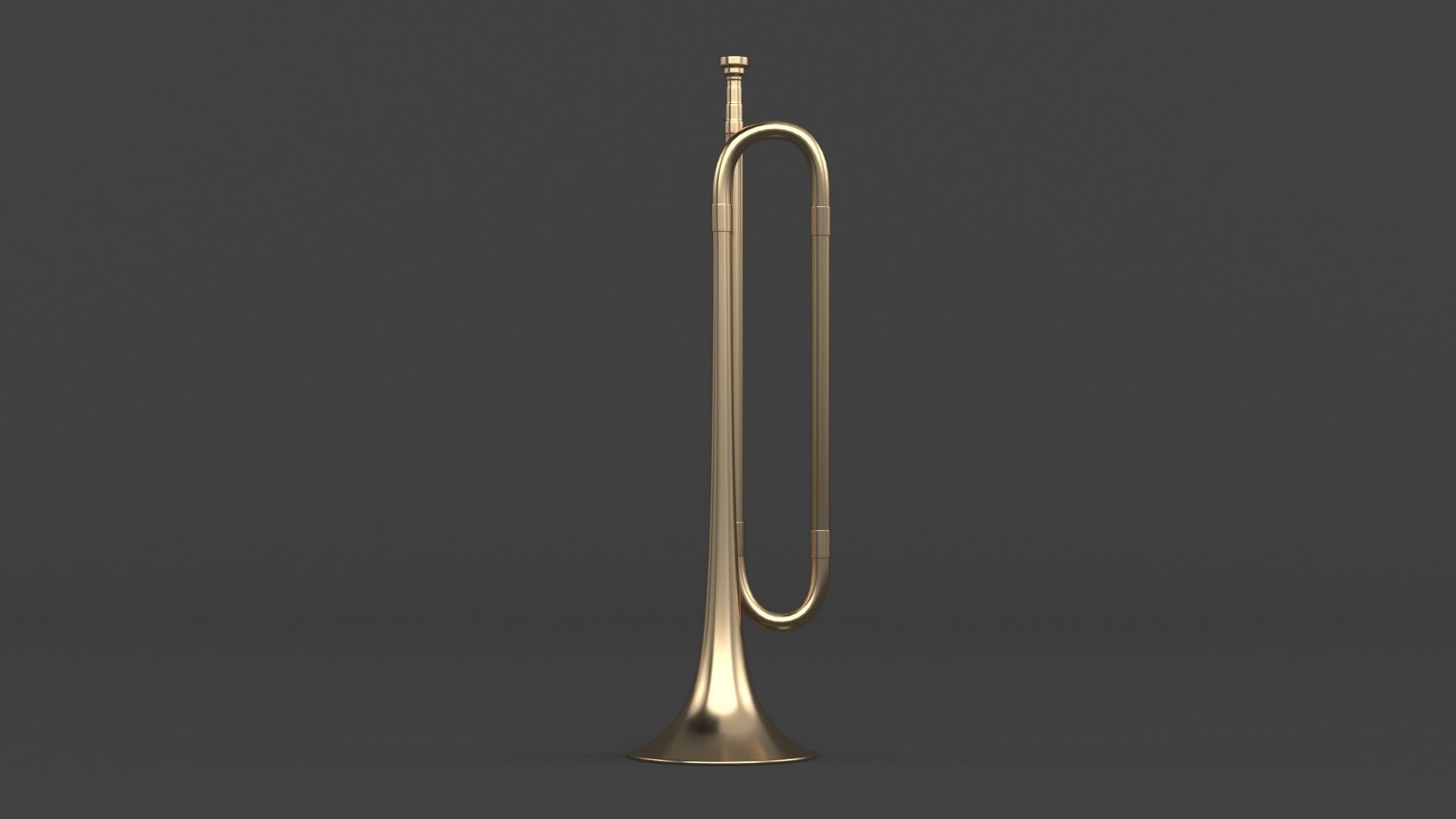 Trumpets brass trumpet 3D model_5