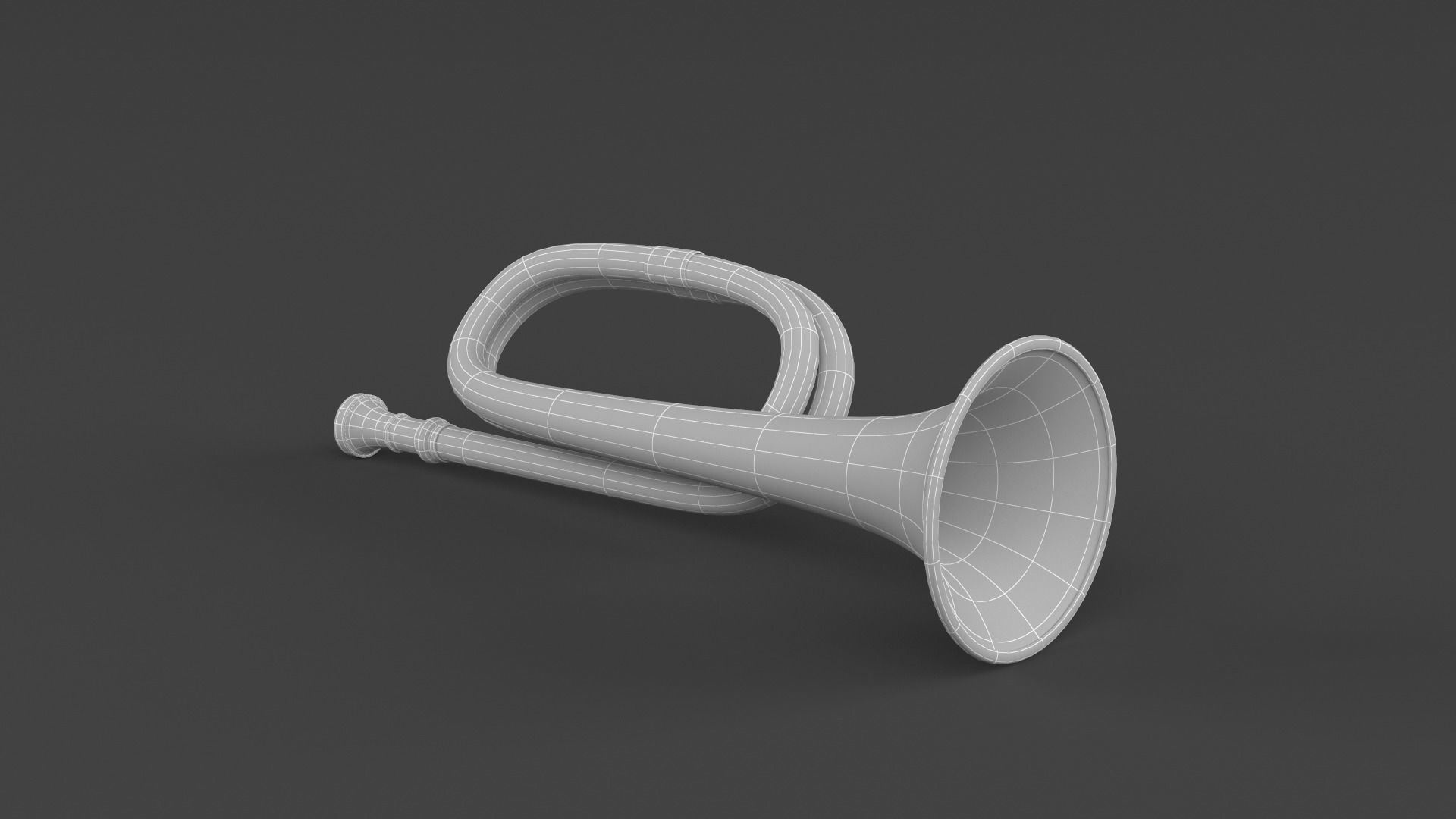 Trumpets brass trumpet 3D model_11