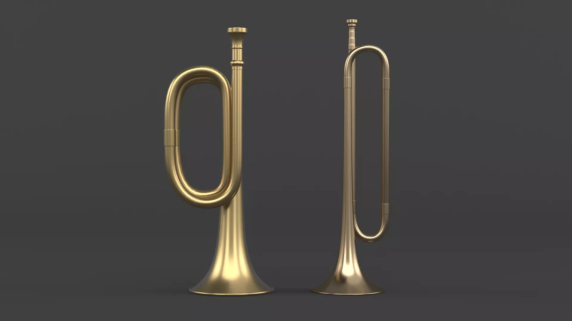 Trumpets brass trumpet 3D model_0