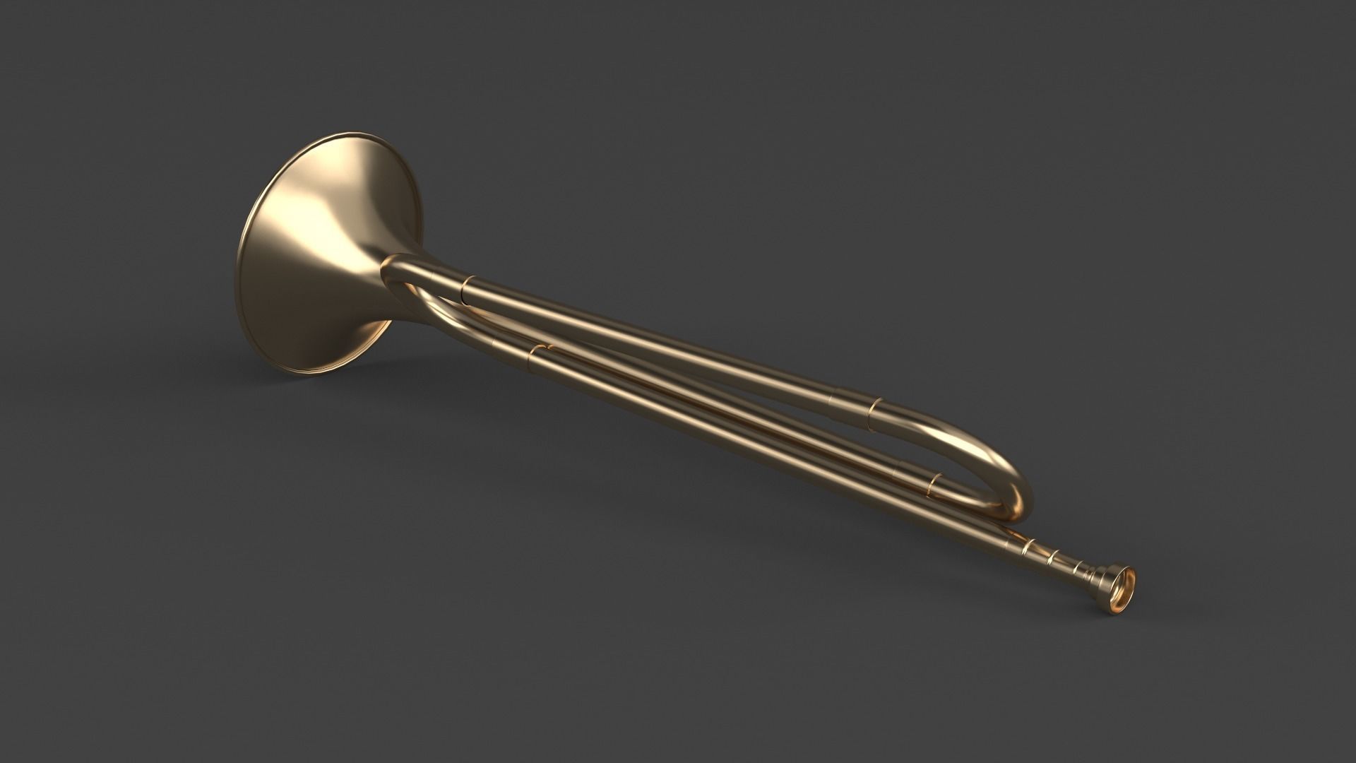 Trumpets brass trumpet 3D model_8