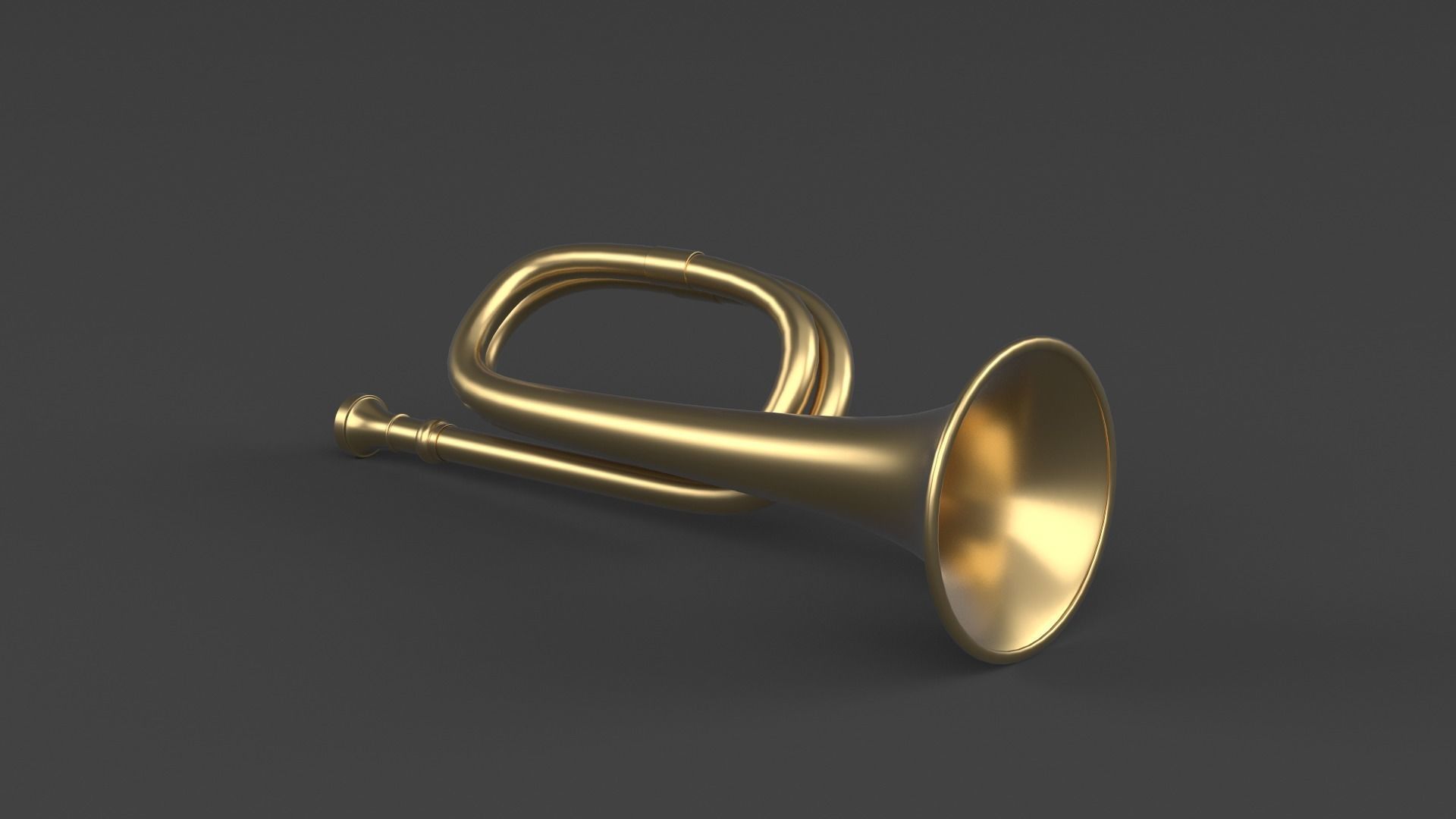 Trumpets brass trumpet 3D model_4