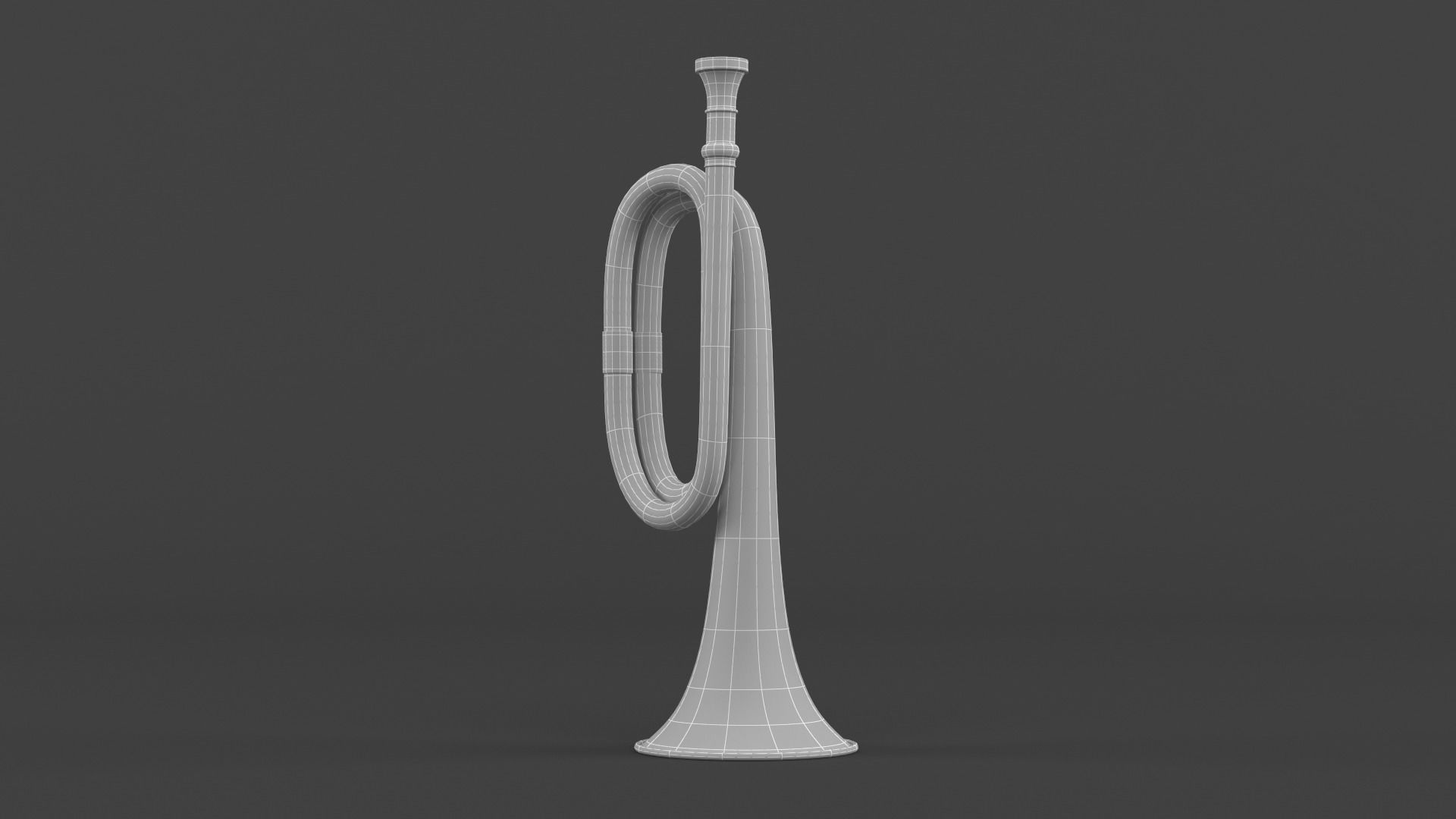 Trumpets brass trumpet 3D model_12