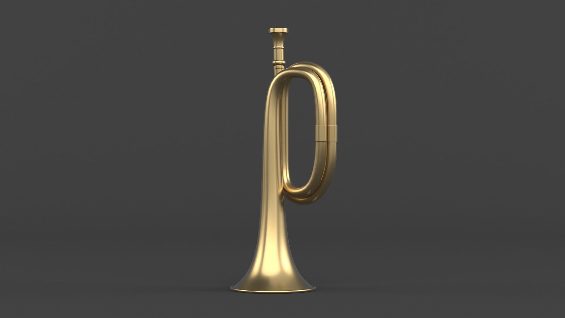 Trumpets brass trumpet 3D model_3