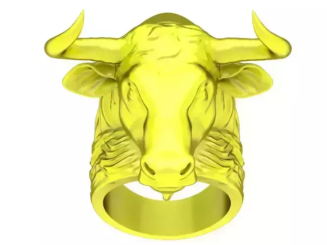 silver Taurus Spanish men ring 4064