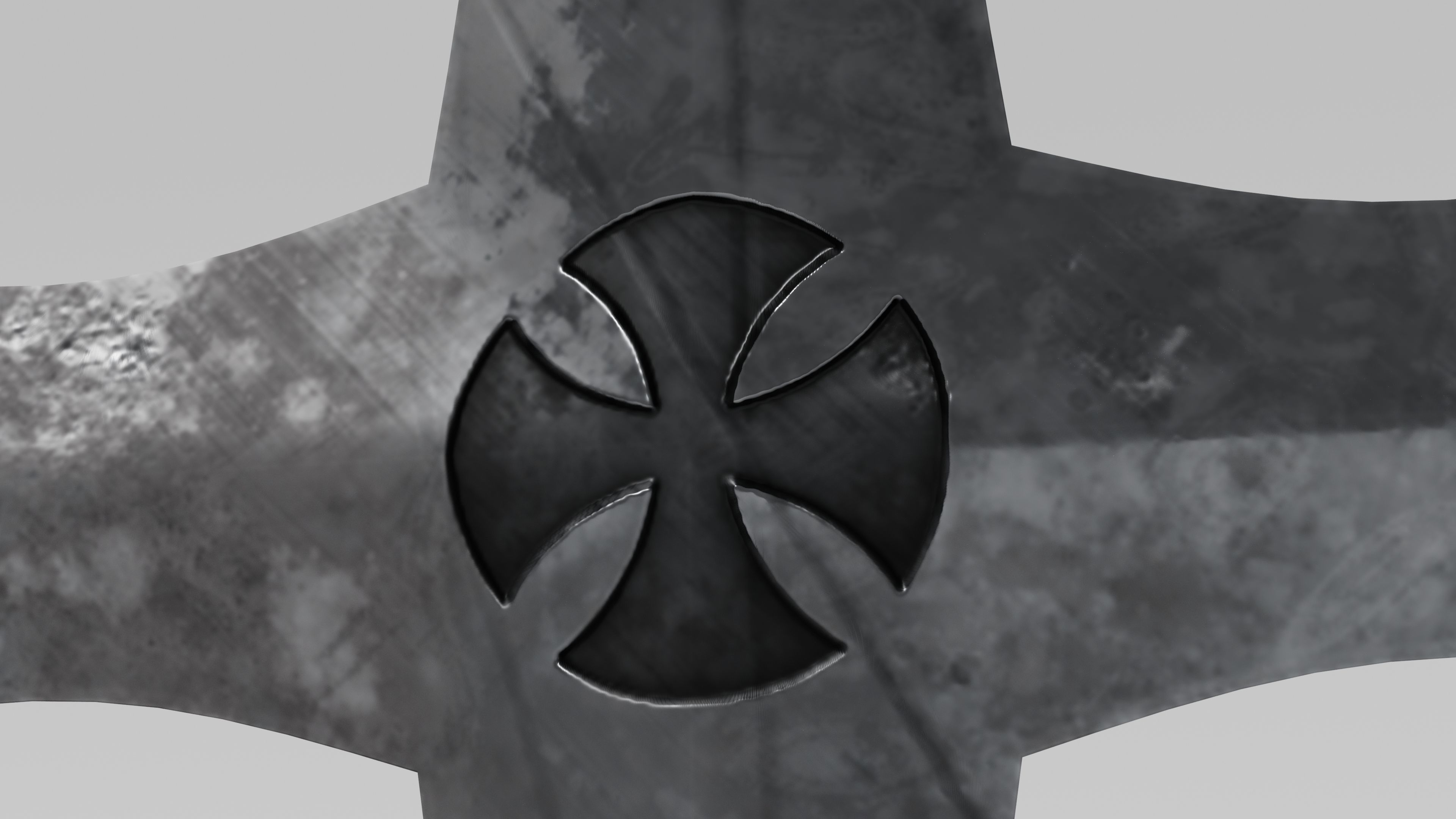 OB 00 07 vampire hunter crucifix b Low-poly 3D model_4