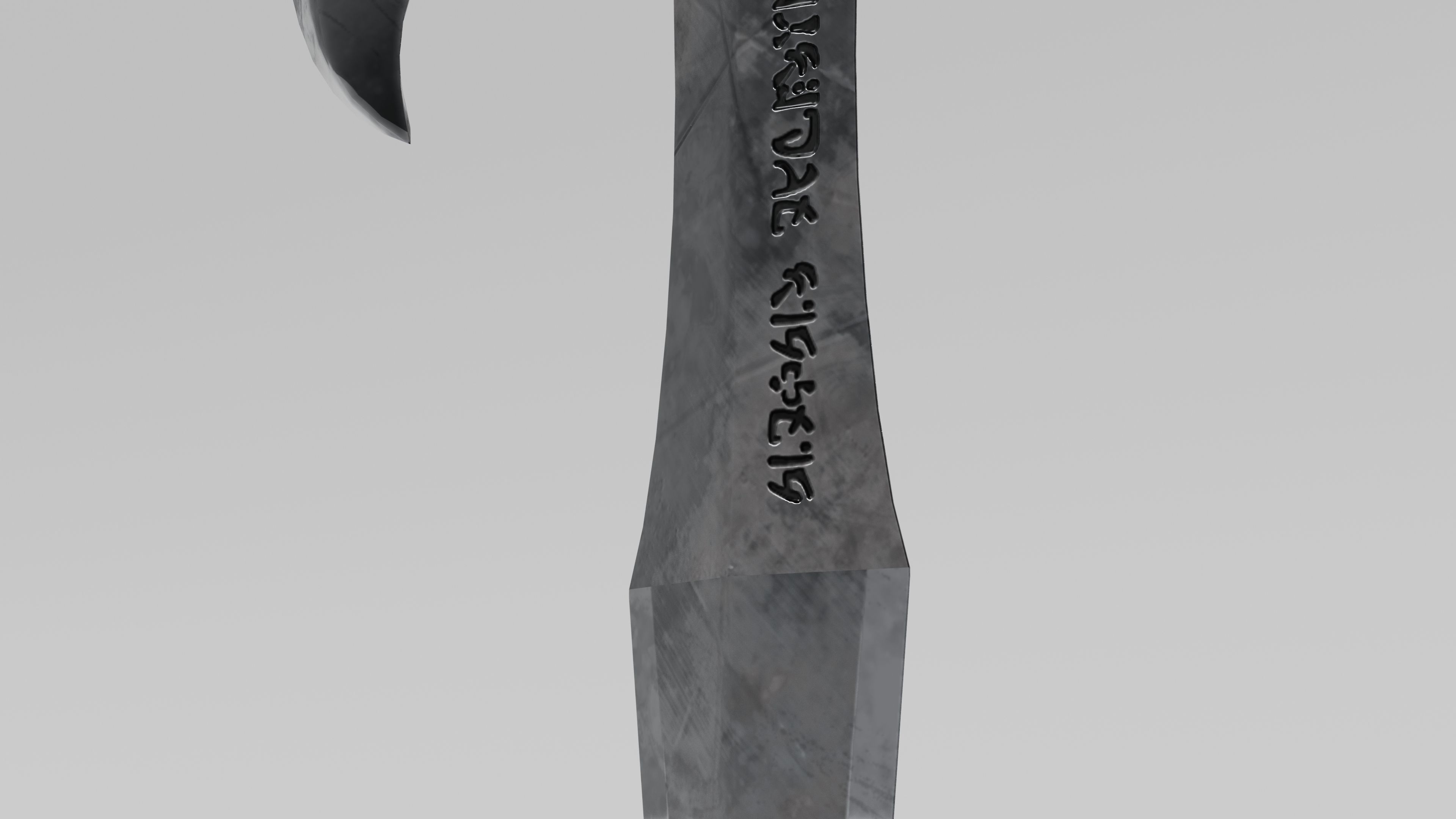 OB 00 07 vampire hunter crucifix b Low-poly 3D model_3