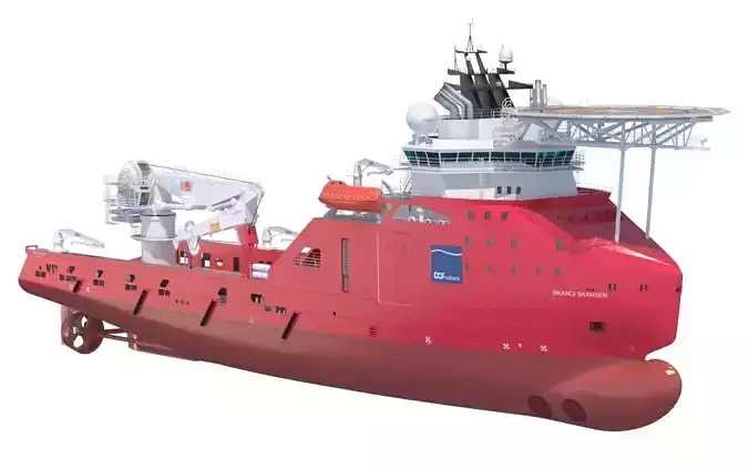 Construction Anchor Handling Vessel SKANDI SKANSEN 3D model