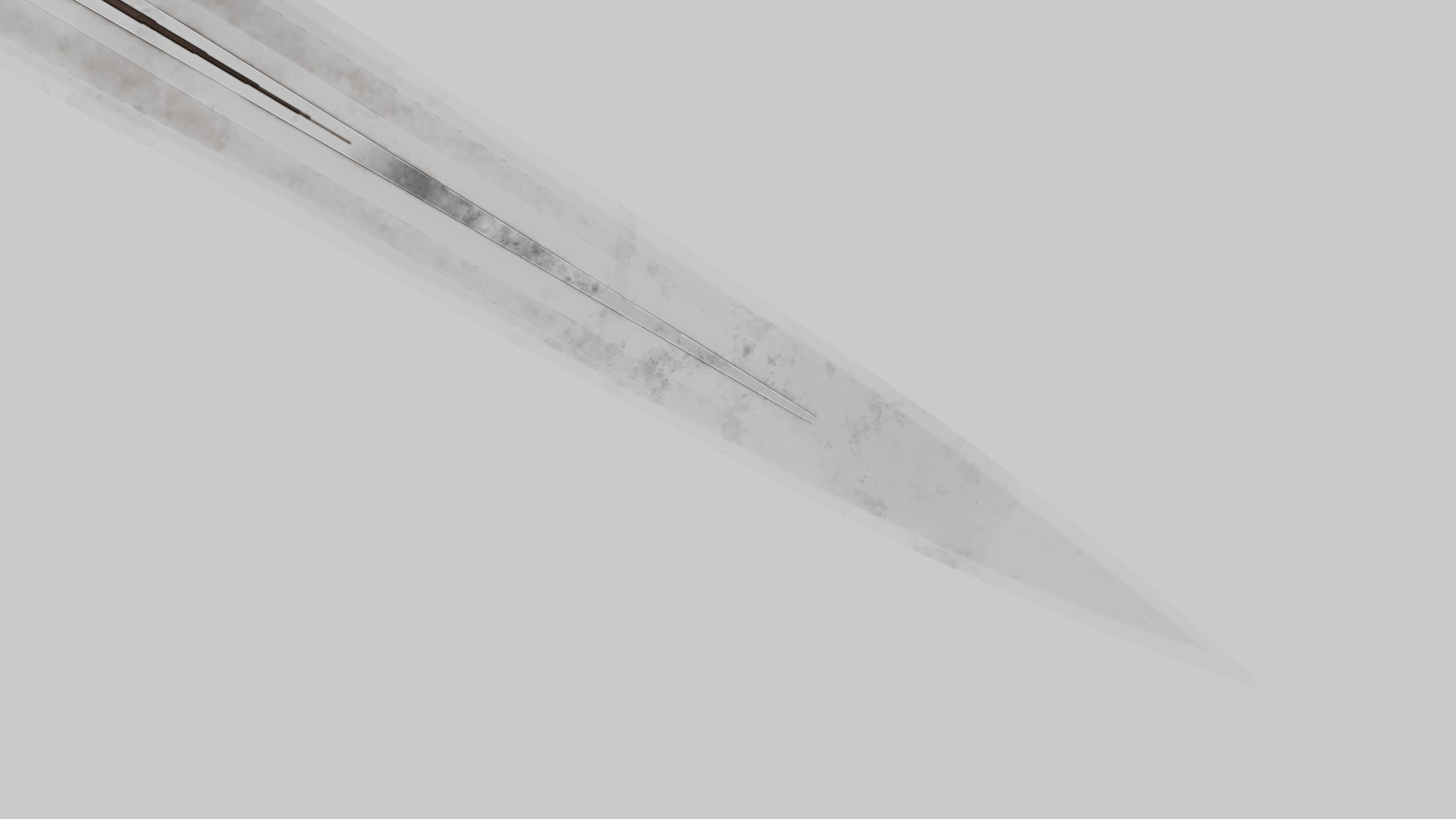 OB 00 09 vampire hunter dagger Low-poly 3D model_4