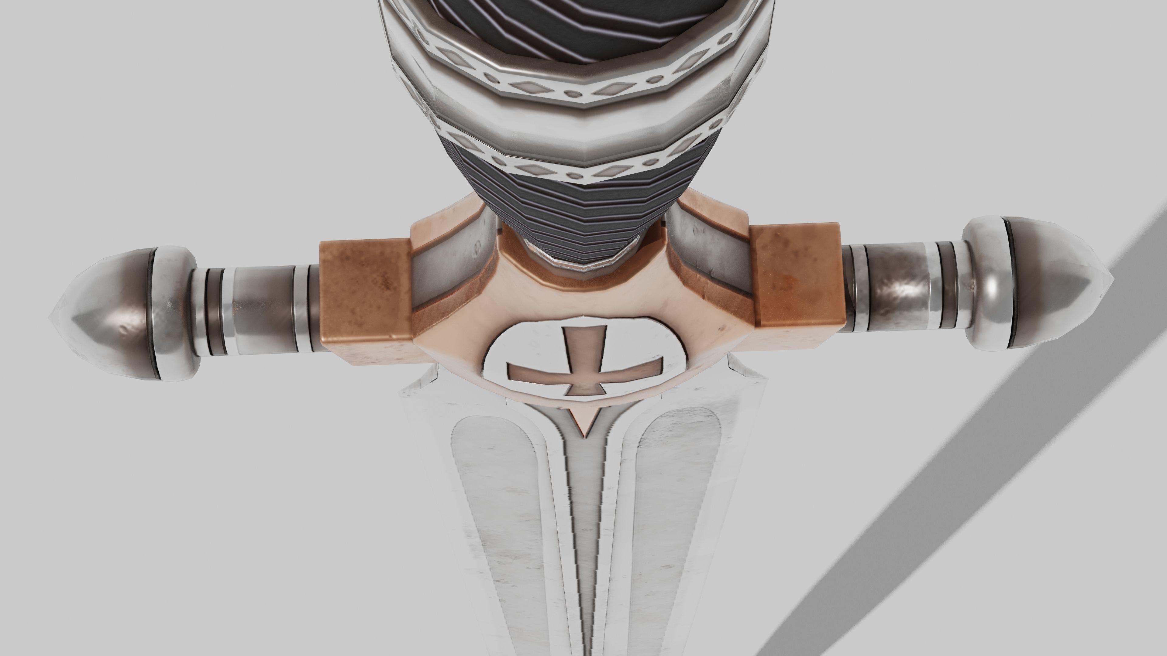 OB 00 09 vampire hunter dagger Low-poly 3D model_5