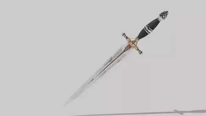 OB 00 09 vampire hunter dagger Low-poly 3D model