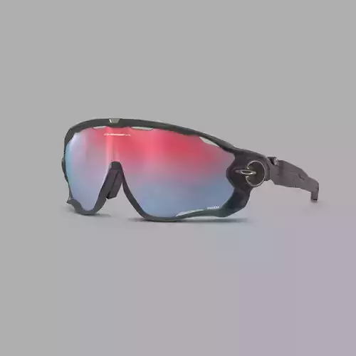 Oakley Jawbreaker Prizm Snow Sapphire OO9290 Sport glasses  Low-poly 3D model