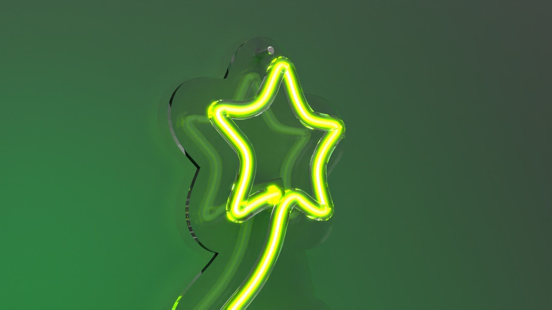 Christmas Tree - Neon Sign 3D model_1