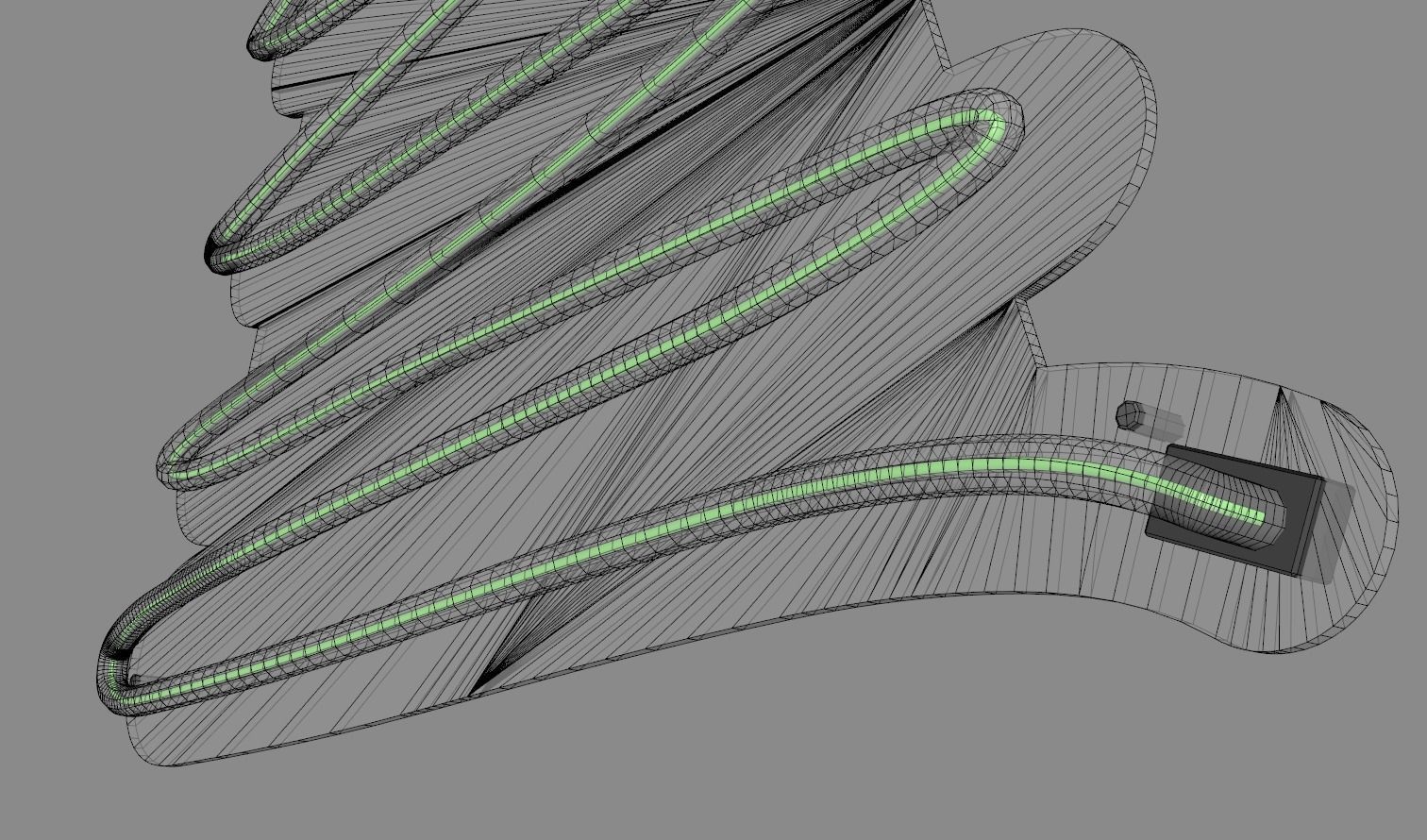 Christmas Tree - Neon Sign 3D model_8