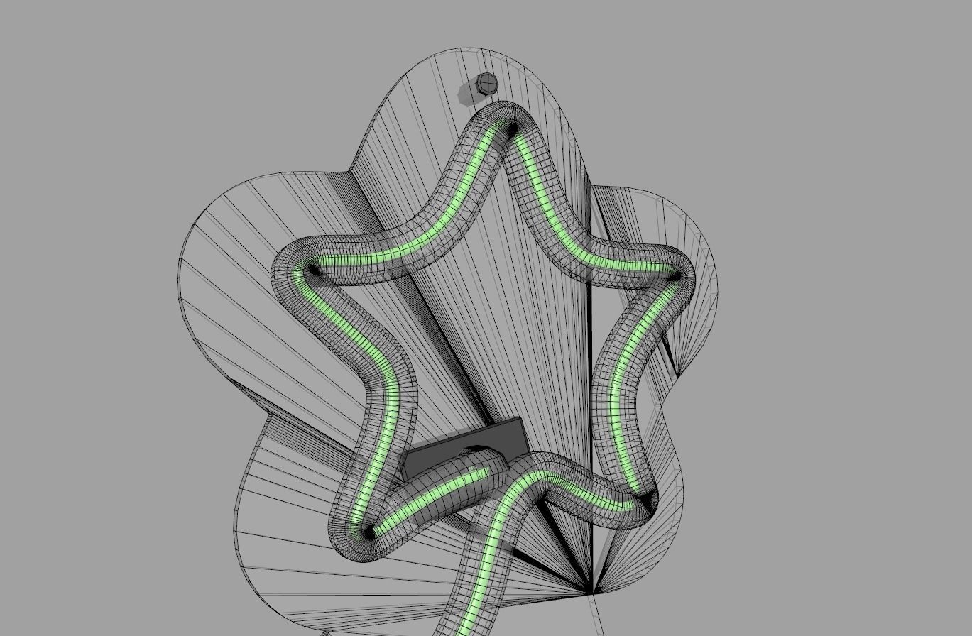 Christmas Tree - Neon Sign 3D model_7