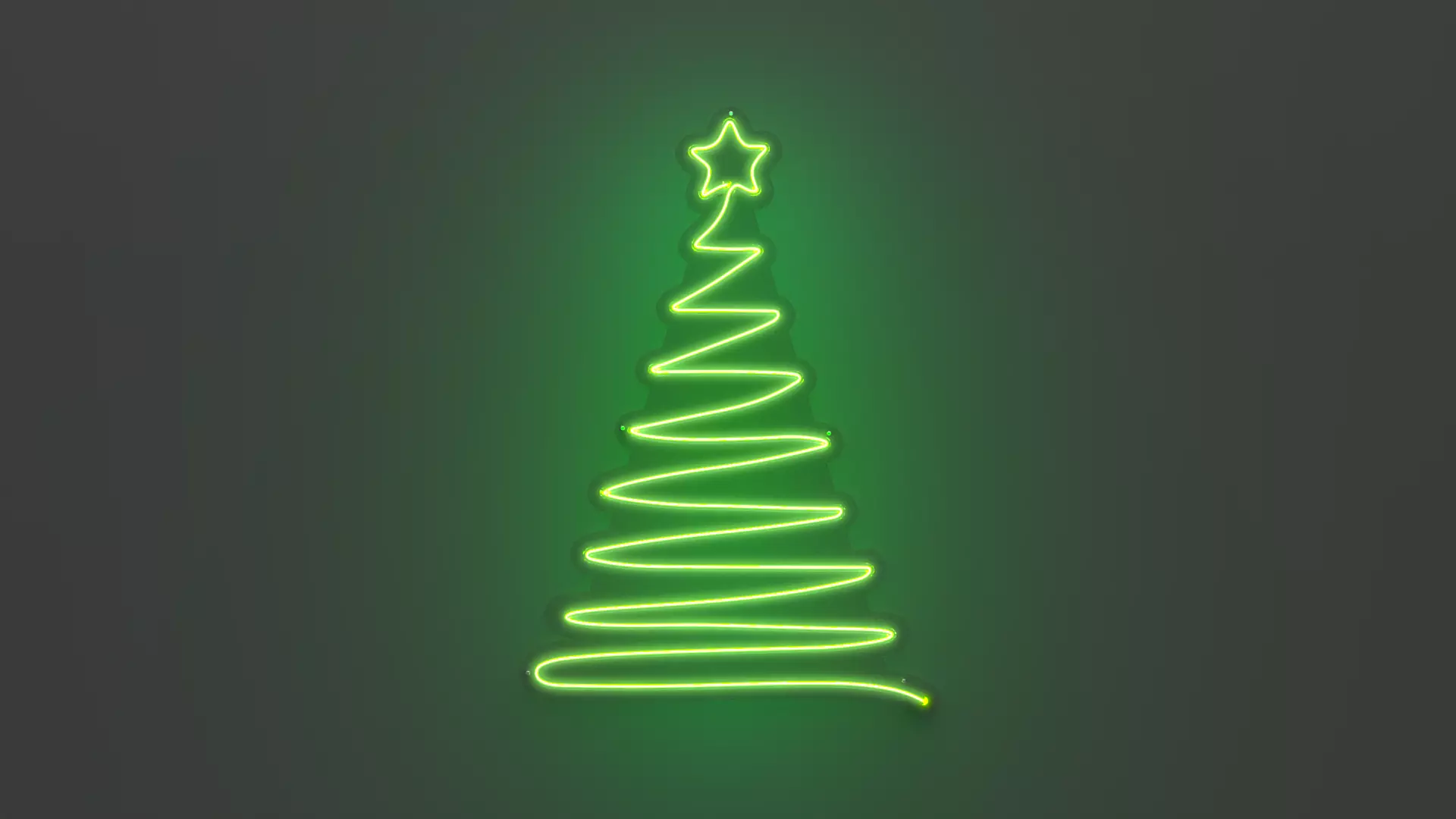Christmas Tree - Neon Sign 3D model_0