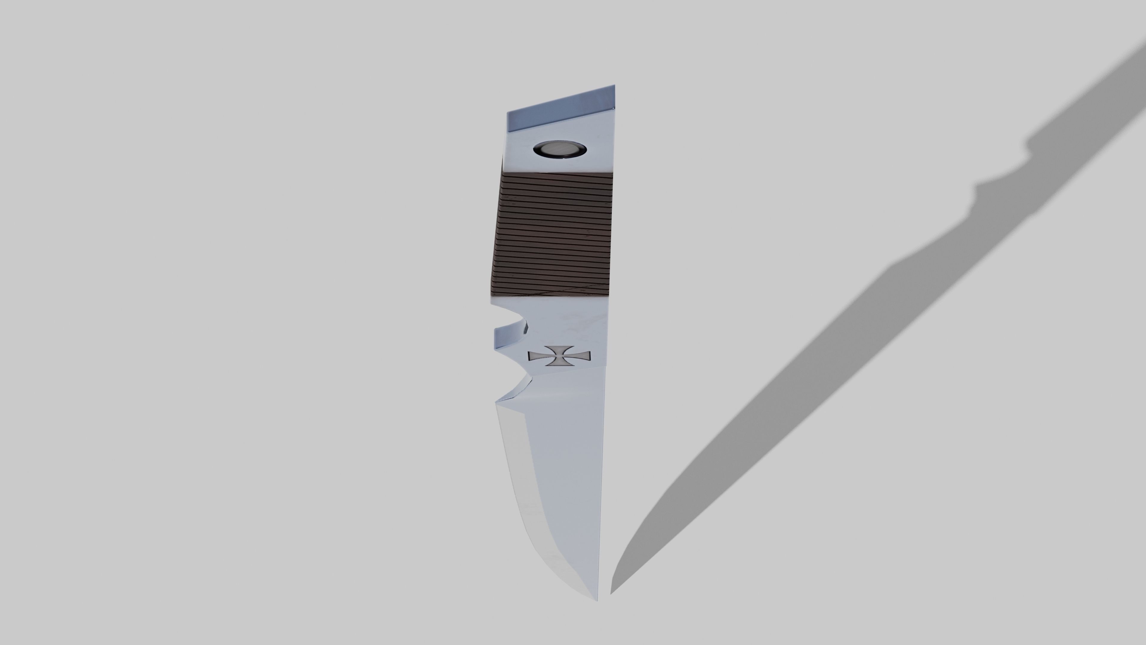 OB 00 10 vampire hunter knife Low-poly 3D model_5
