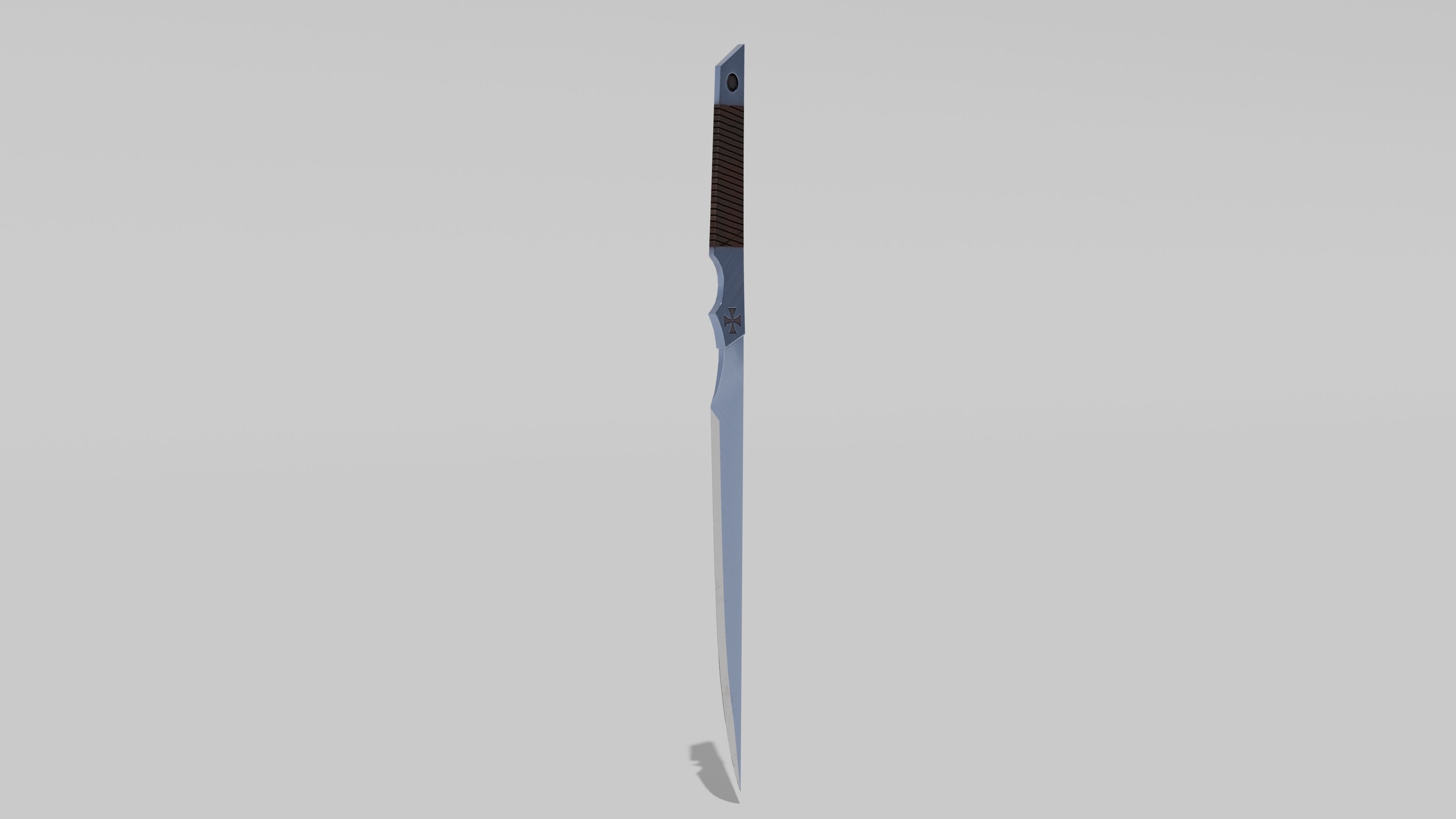 OB 00 10 vampire hunter knife Low-poly 3D model_1