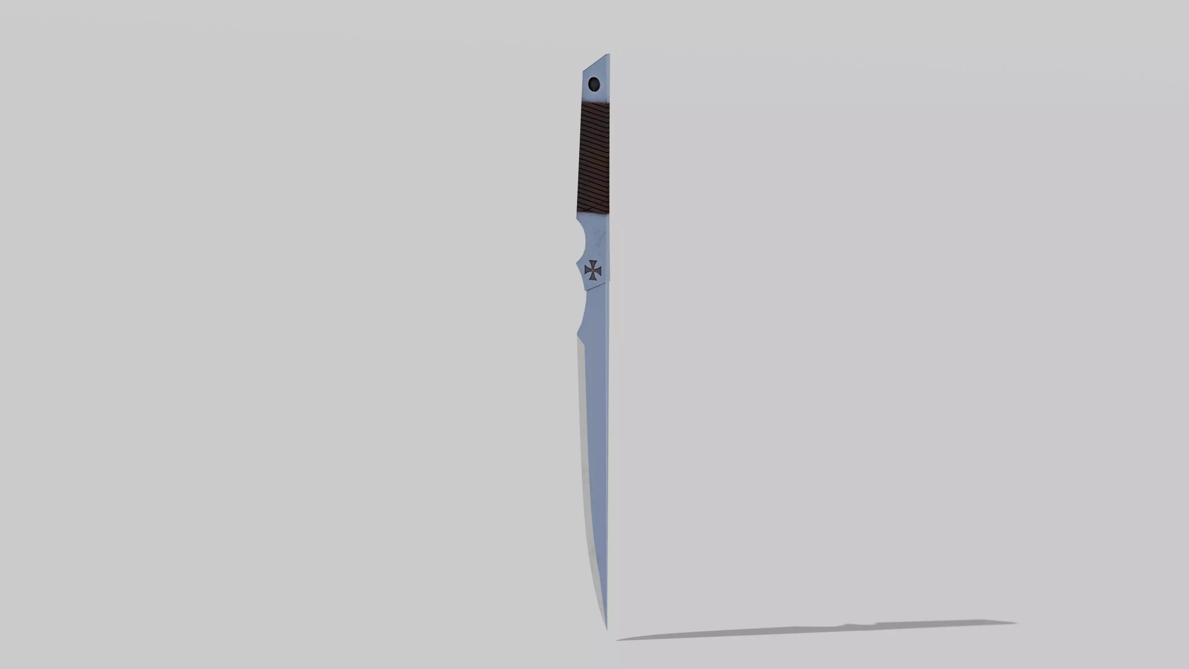 OB 00 10 vampire hunter knife Low-poly 3D model_0