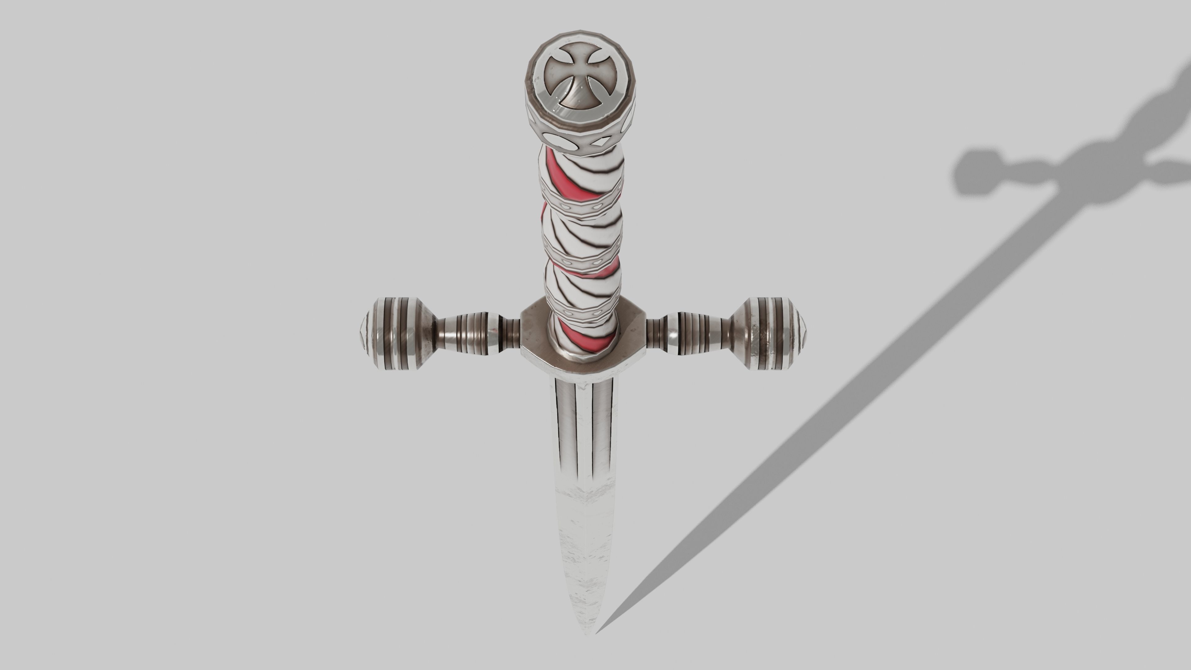 OB 00 11 vampire hunter stiletto Low-poly 3D model_6