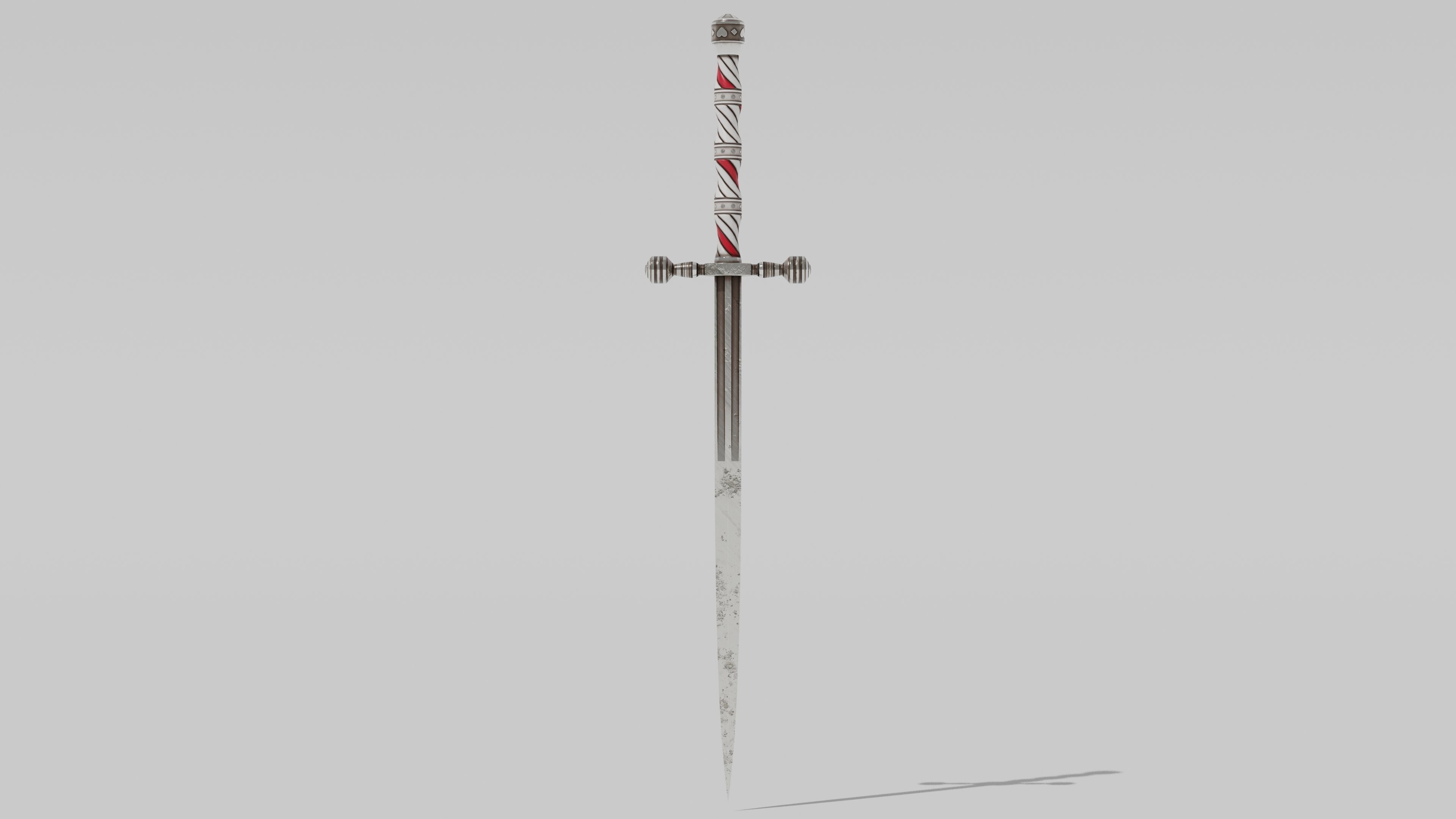 OB 00 11 vampire hunter stiletto Low-poly 3D model_7