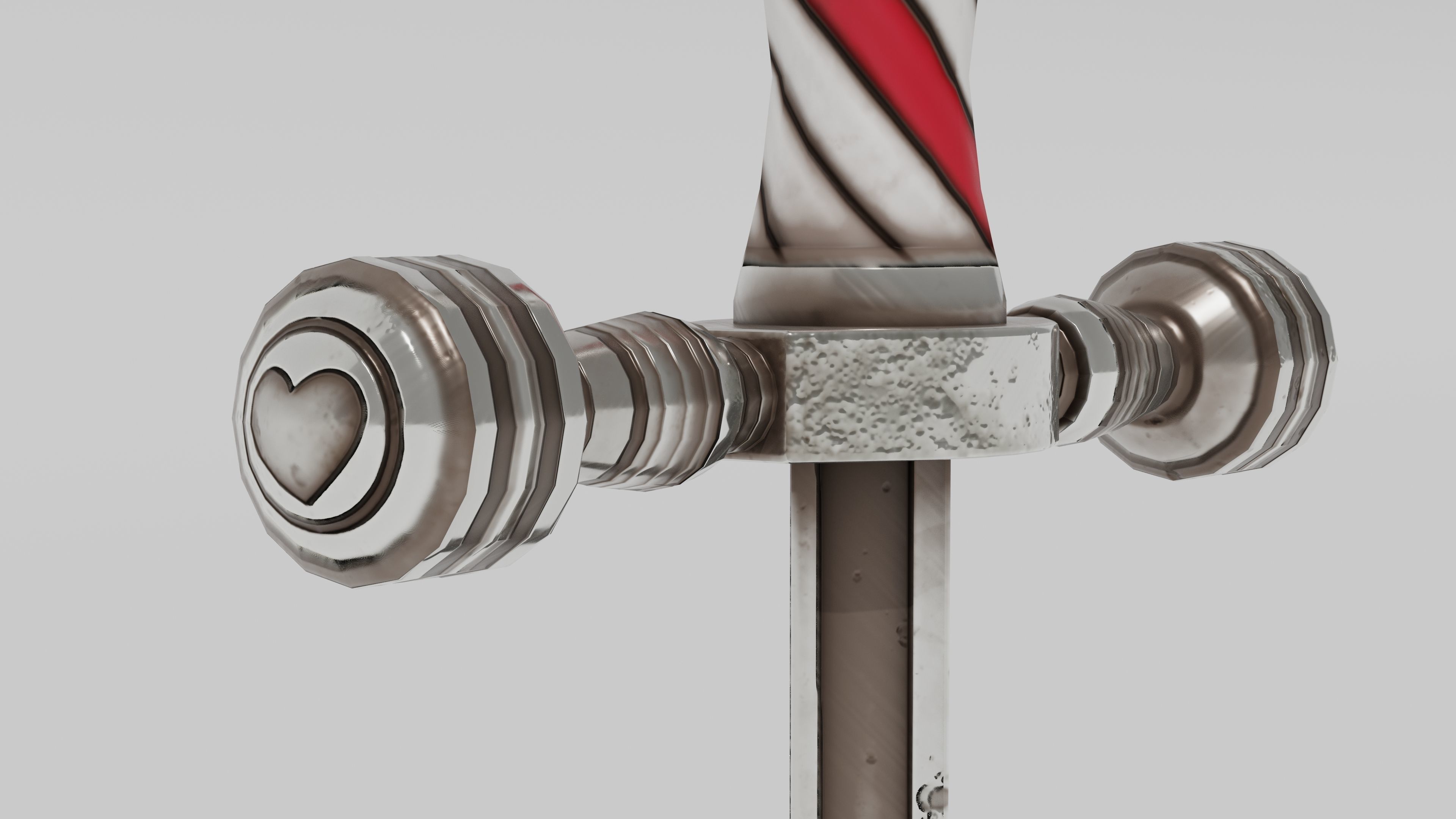 OB 00 11 vampire hunter stiletto Low-poly 3D model_4