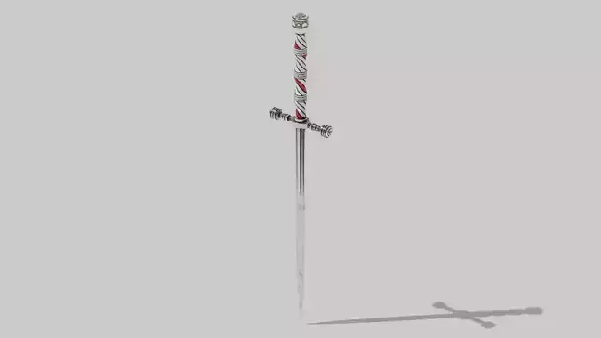 OB 00 11 vampire hunter stiletto Low-poly 3D model