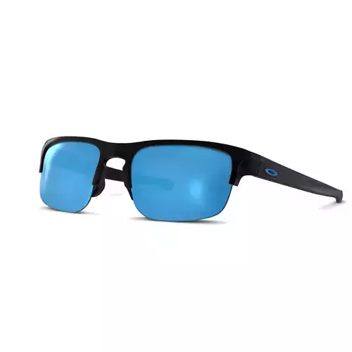Oakley Sliver Edge  Prizm Sapphire Polarized Sport glasses Low-poly 3D model