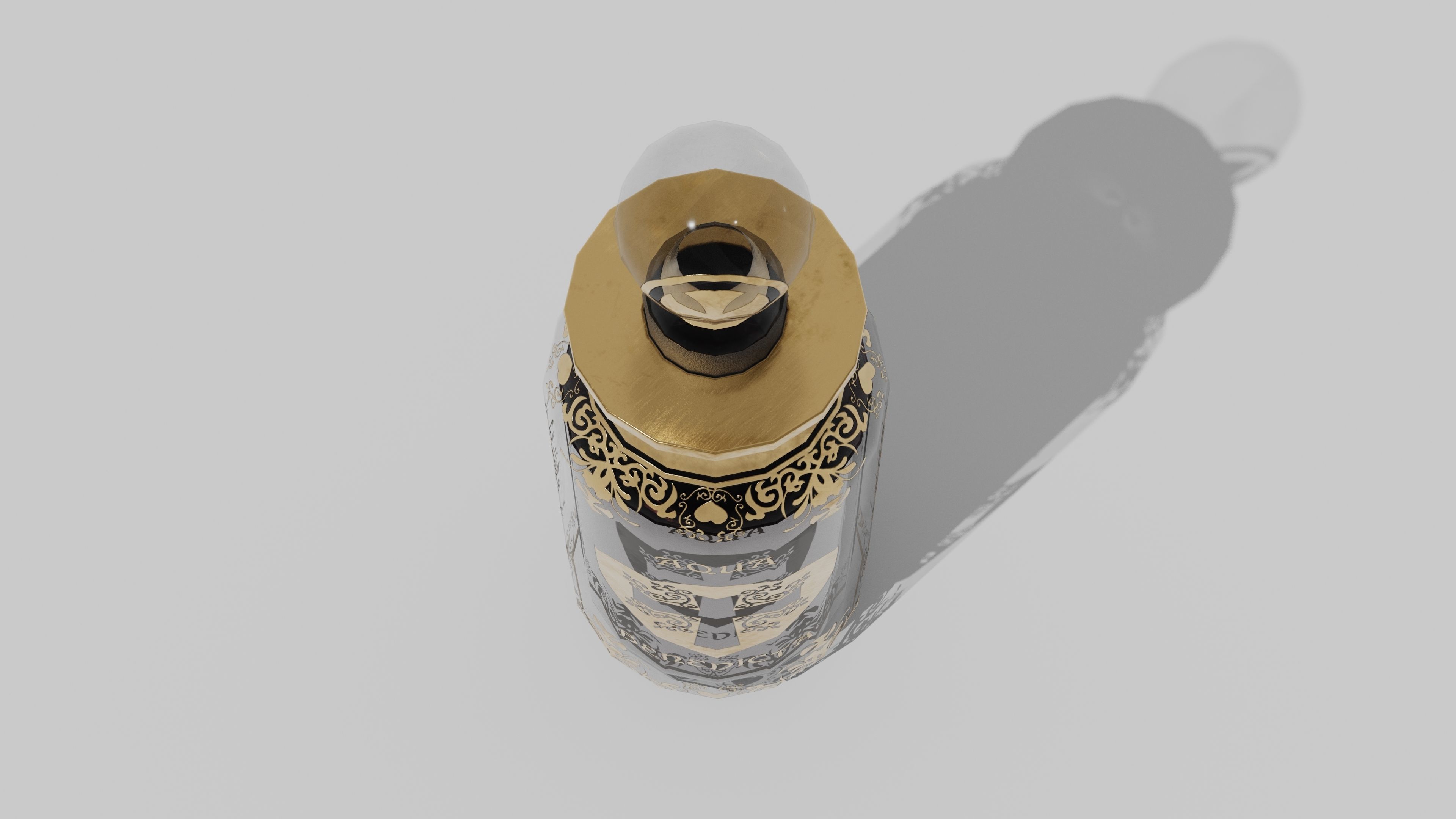 OB 00 12 vampire hunter holy bottle Low-poly 3D model_7