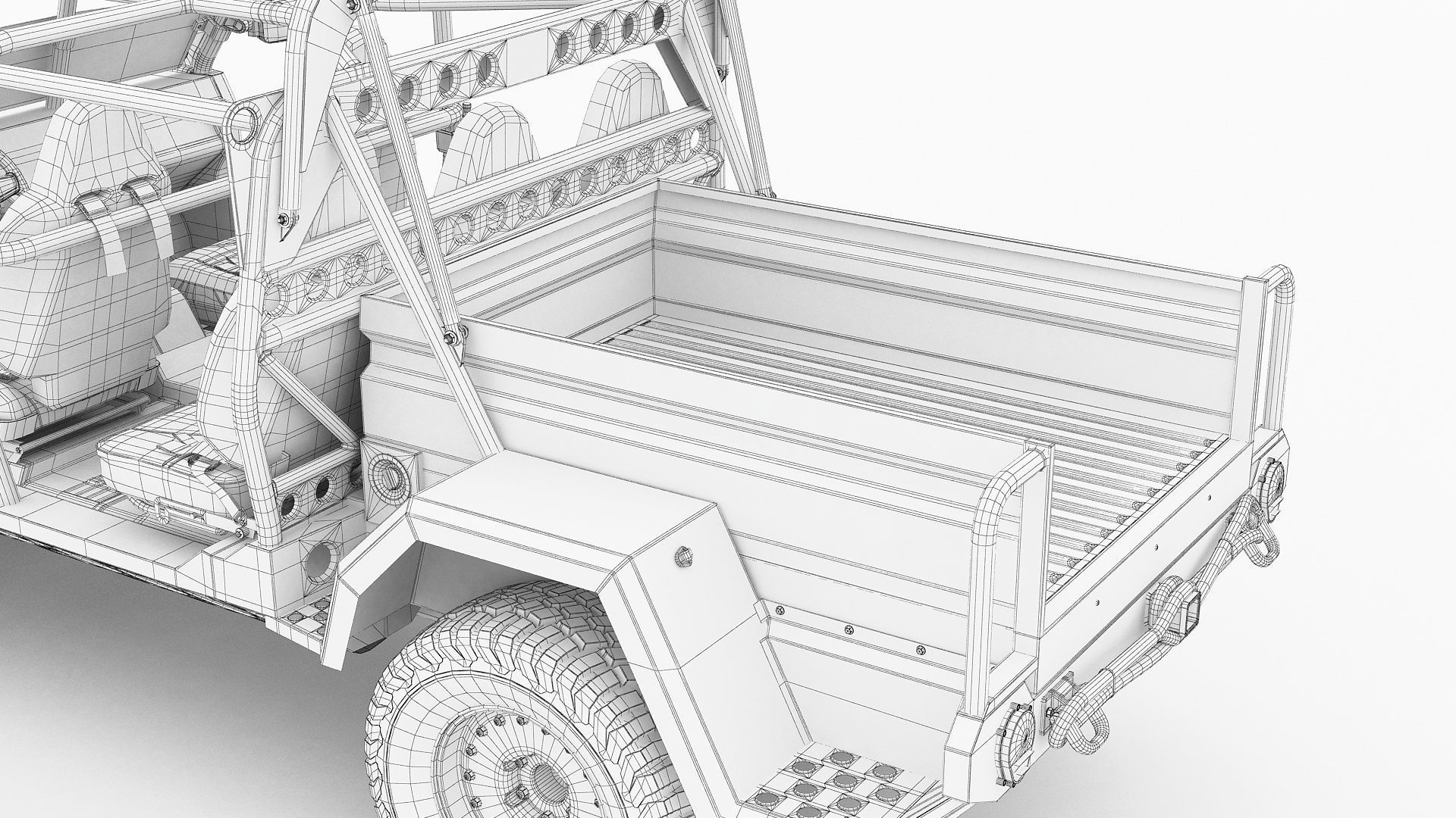 Electric Chevy Colorado ZR2 military ISV 3D model_31