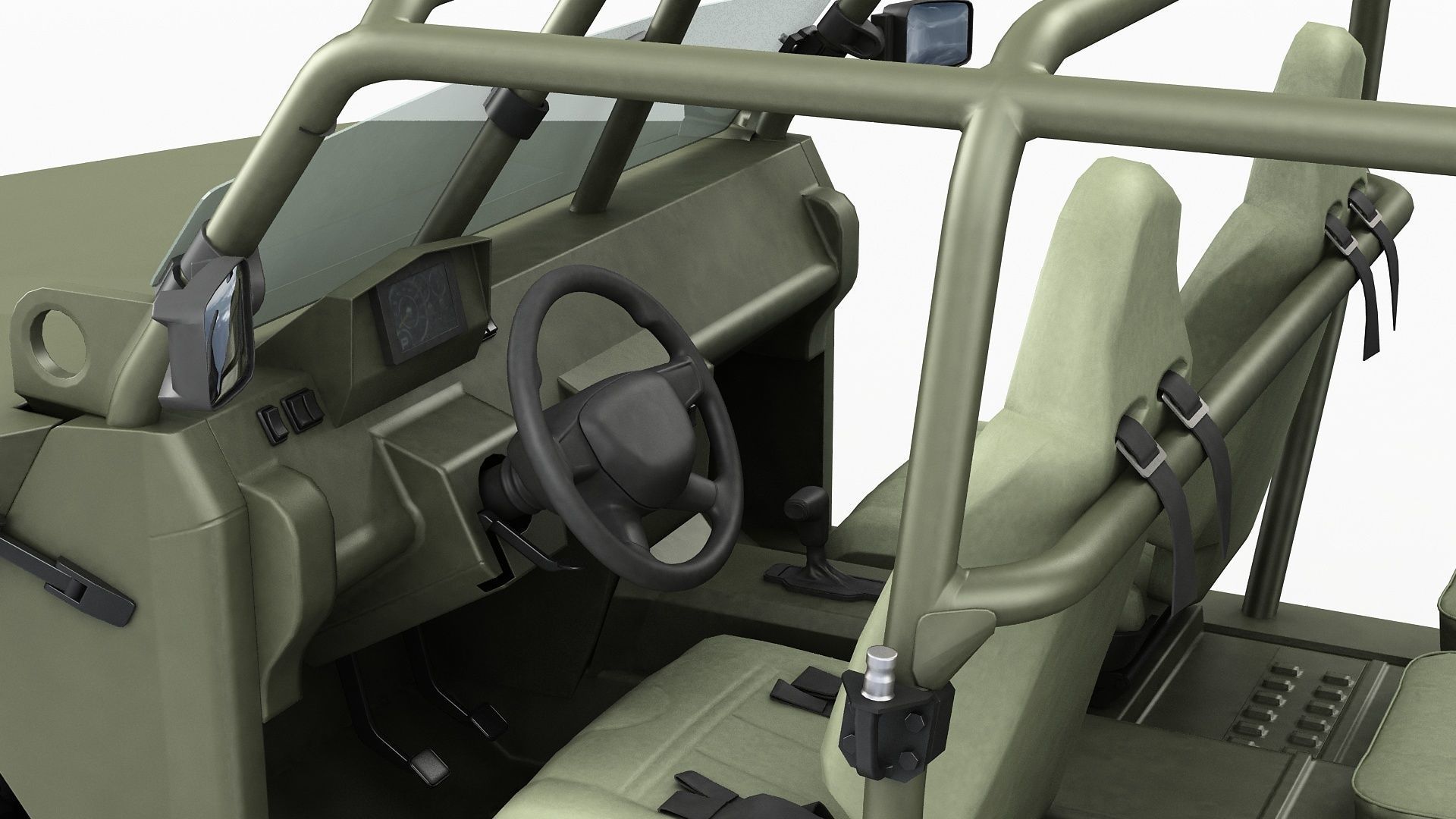 Electric Chevy Colorado ZR2 military ISV 3D model_20