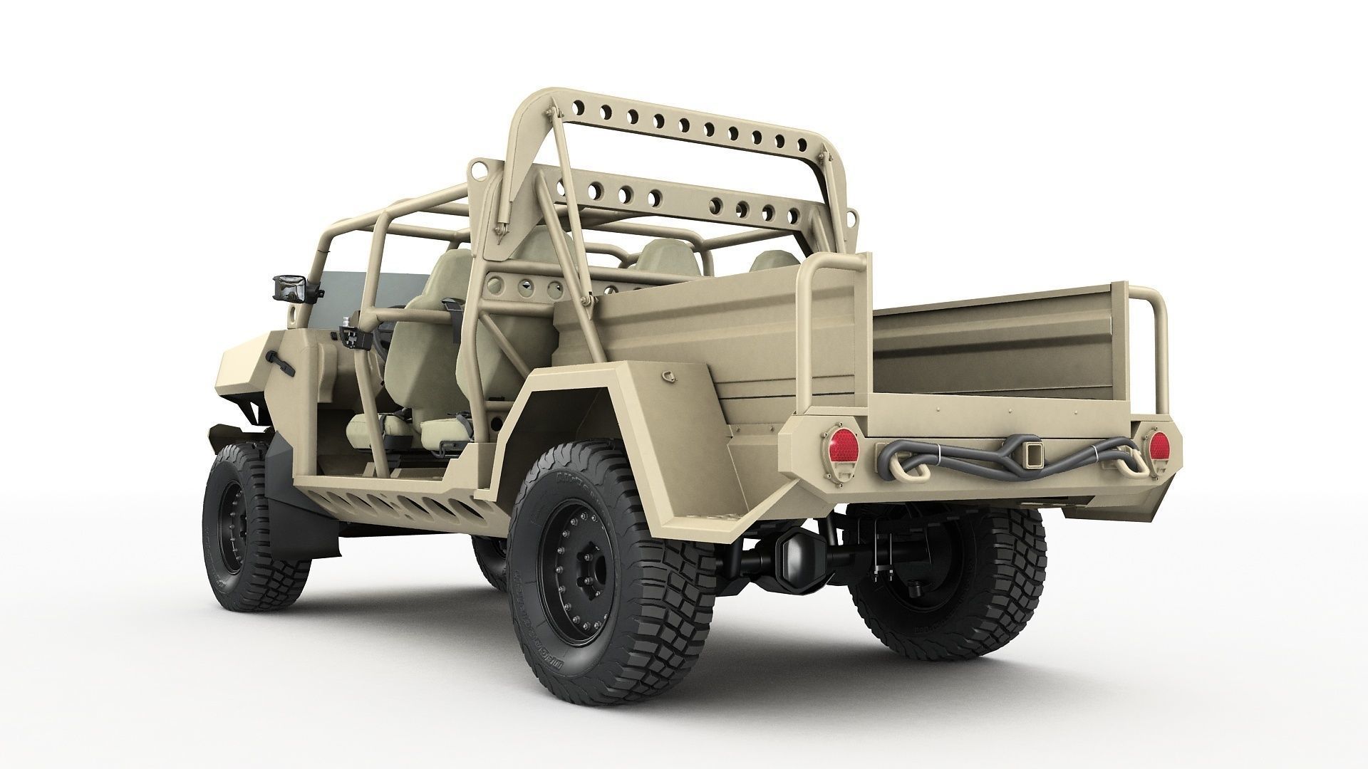 Electric Chevy Colorado ZR2 military ISV 3D model_9