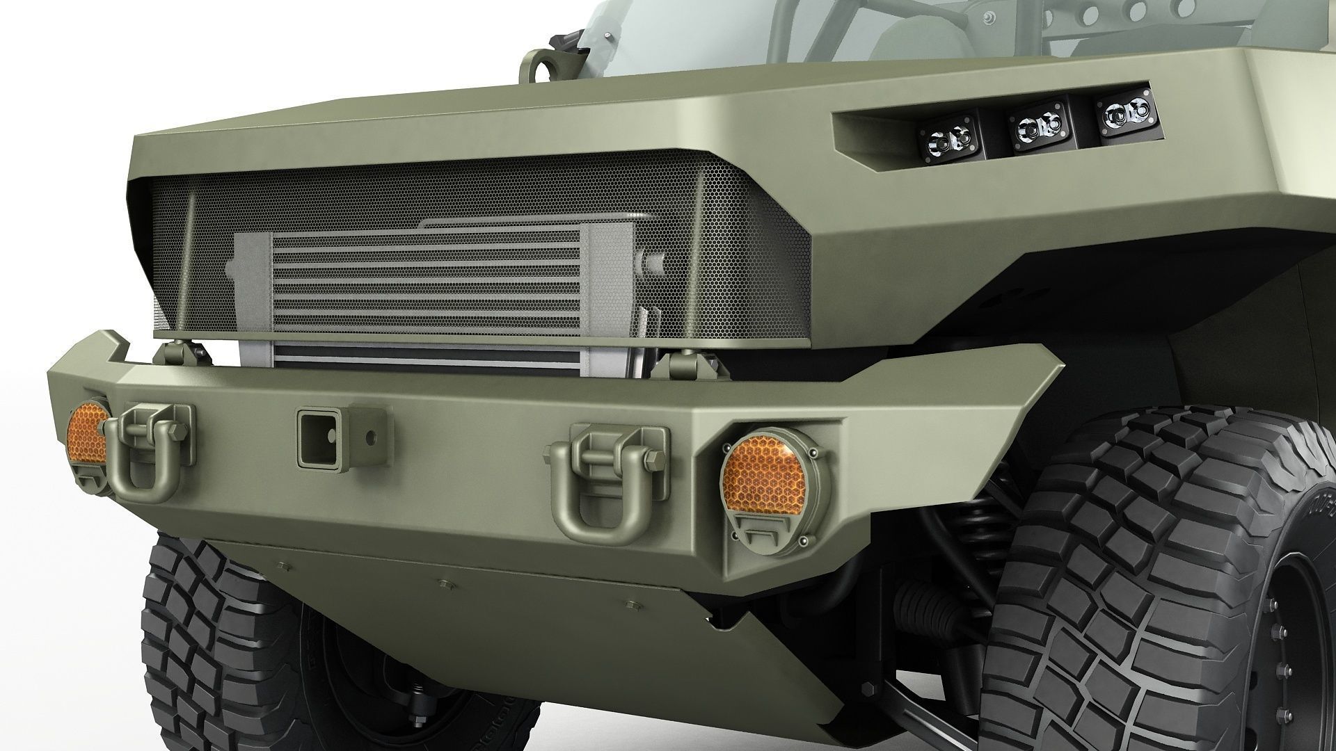 Electric Chevy Colorado ZR2 military ISV 3D model_18