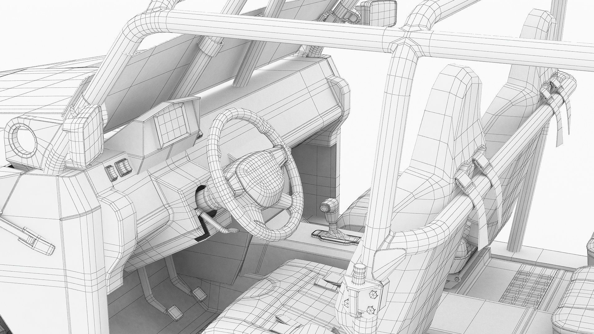 Electric Chevy Colorado ZR2 military ISV 3D model_30