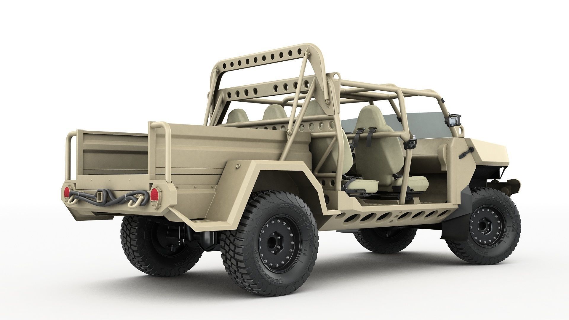 Electric Chevy Colorado ZR2 military ISV 3D model_15