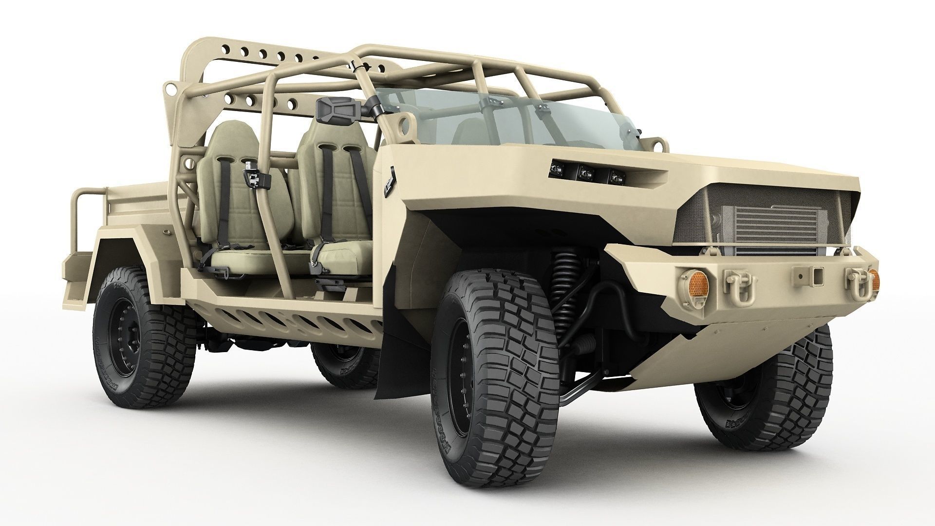 Electric Chevy Colorado ZR2 military ISV 3D model_17
