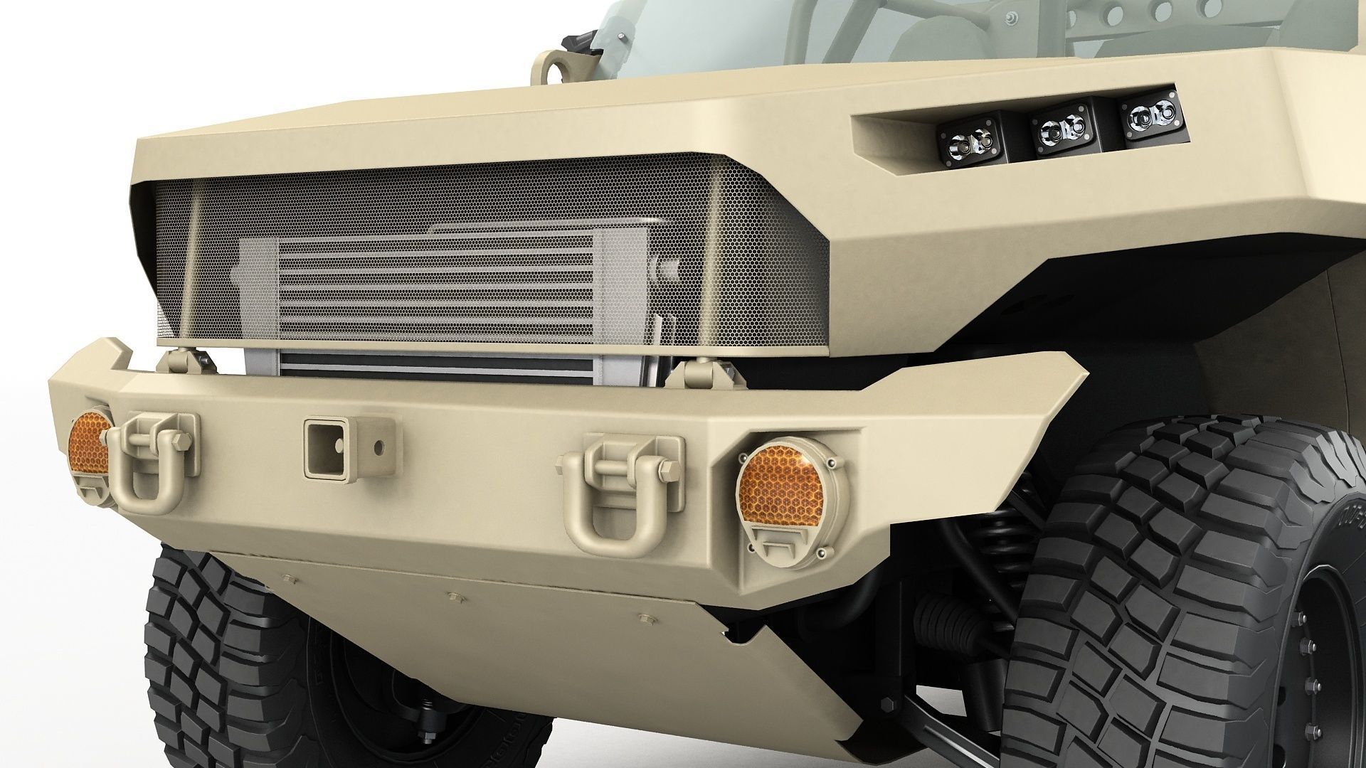 Electric Chevy Colorado ZR2 military ISV 3D model_19