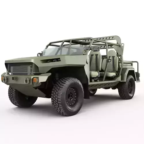 Electric Chevy Colorado ZR2 military ISV 3D model