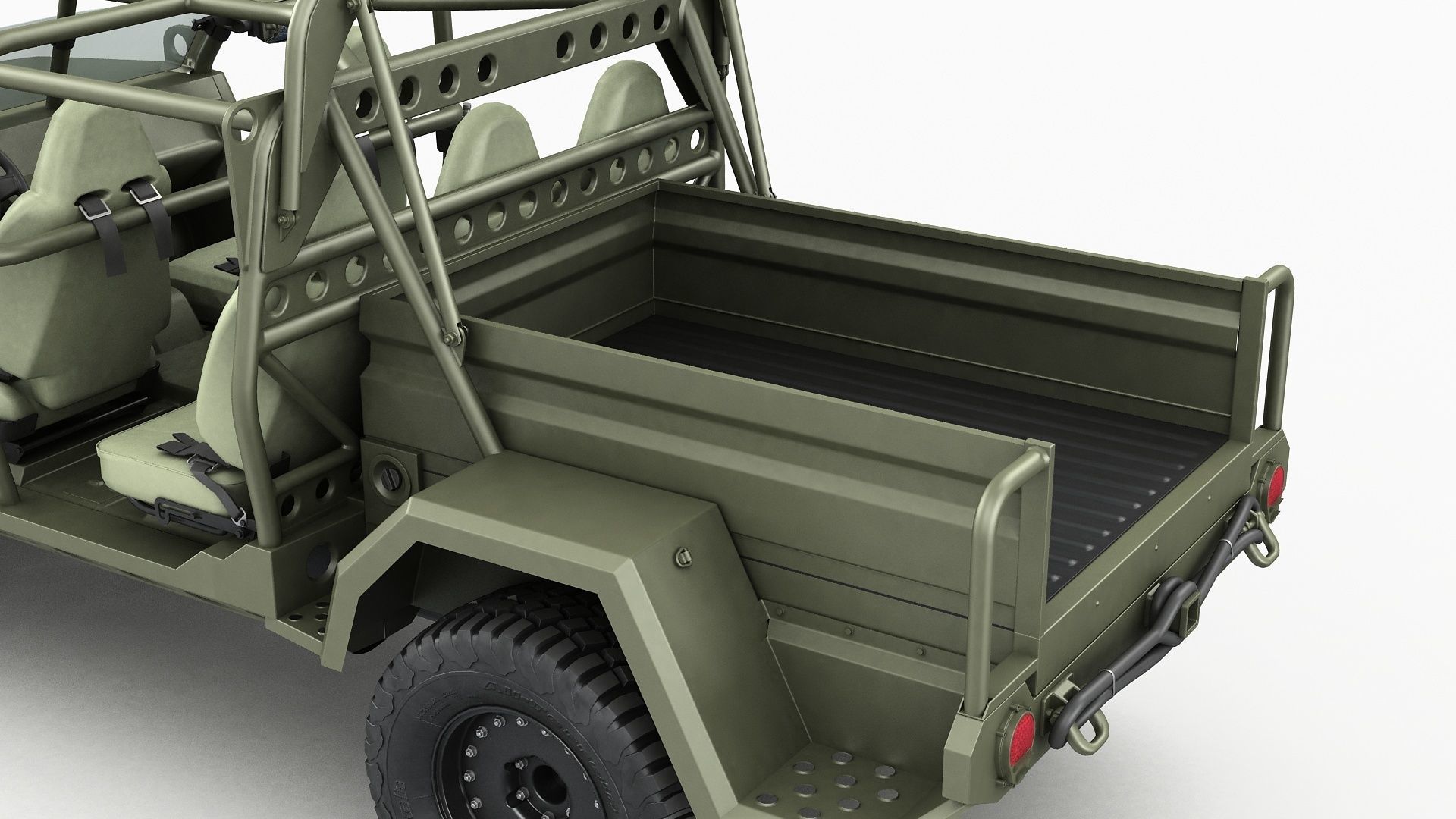 Electric Chevy Colorado ZR2 military ISV 3D model_22
