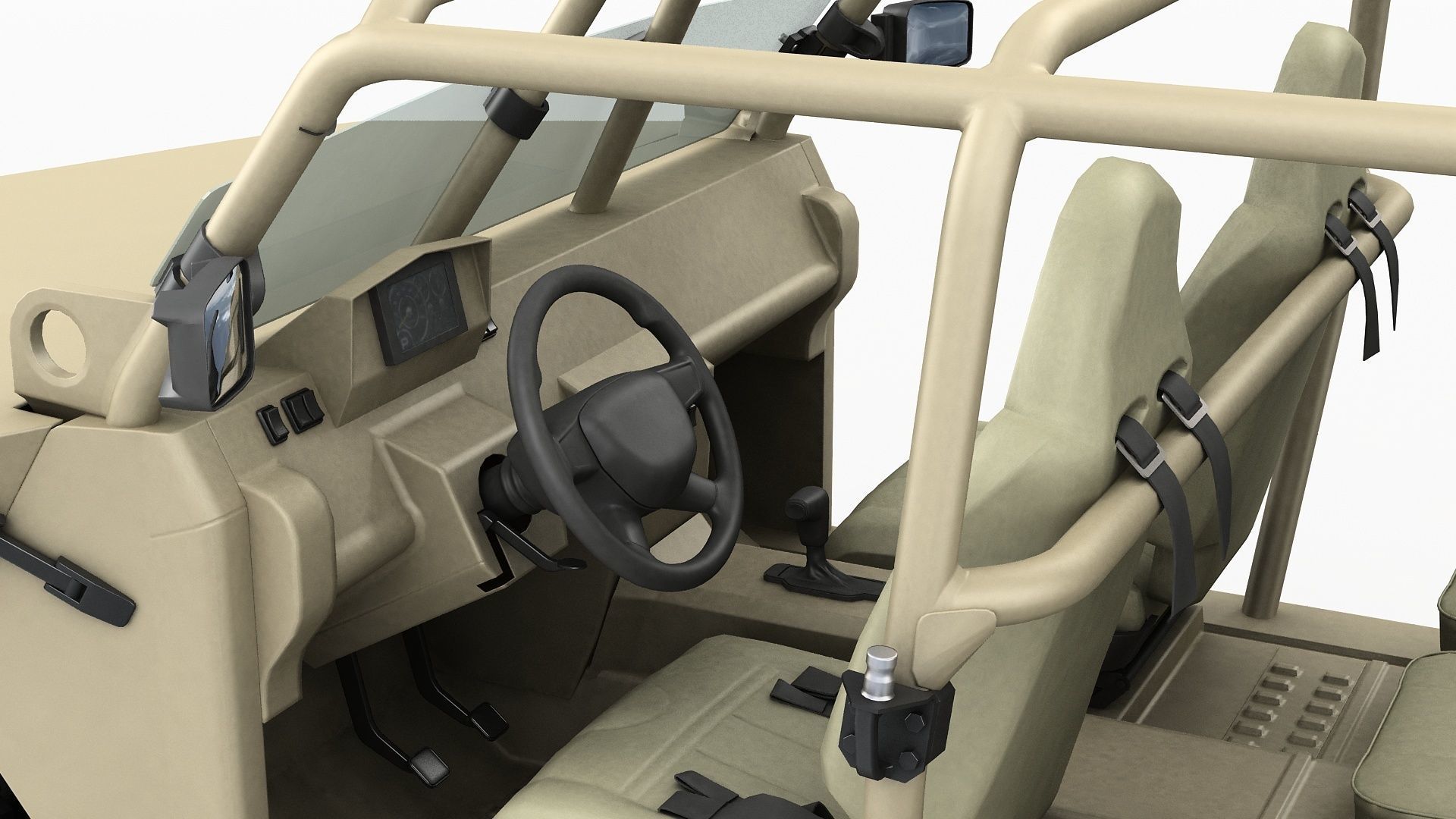 Electric Chevy Colorado ZR2 military ISV 3D model_21