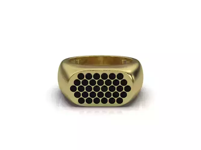 Anillo para hombre estilo pave
