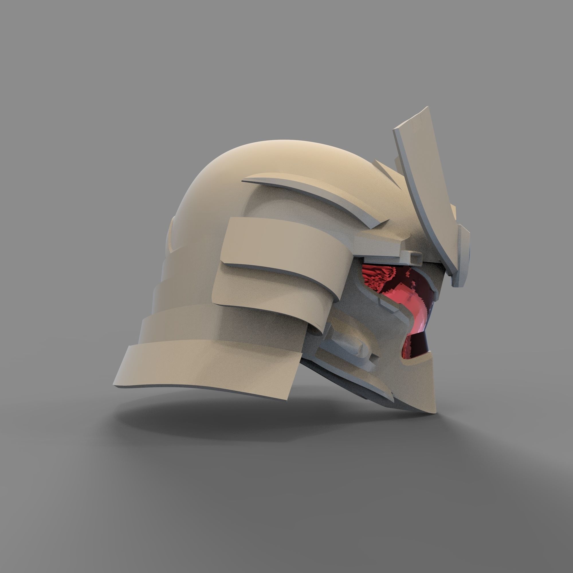 Kabuto Samurai Halo Infinite Wearable Full Helmet Cosplay 3D print model_12