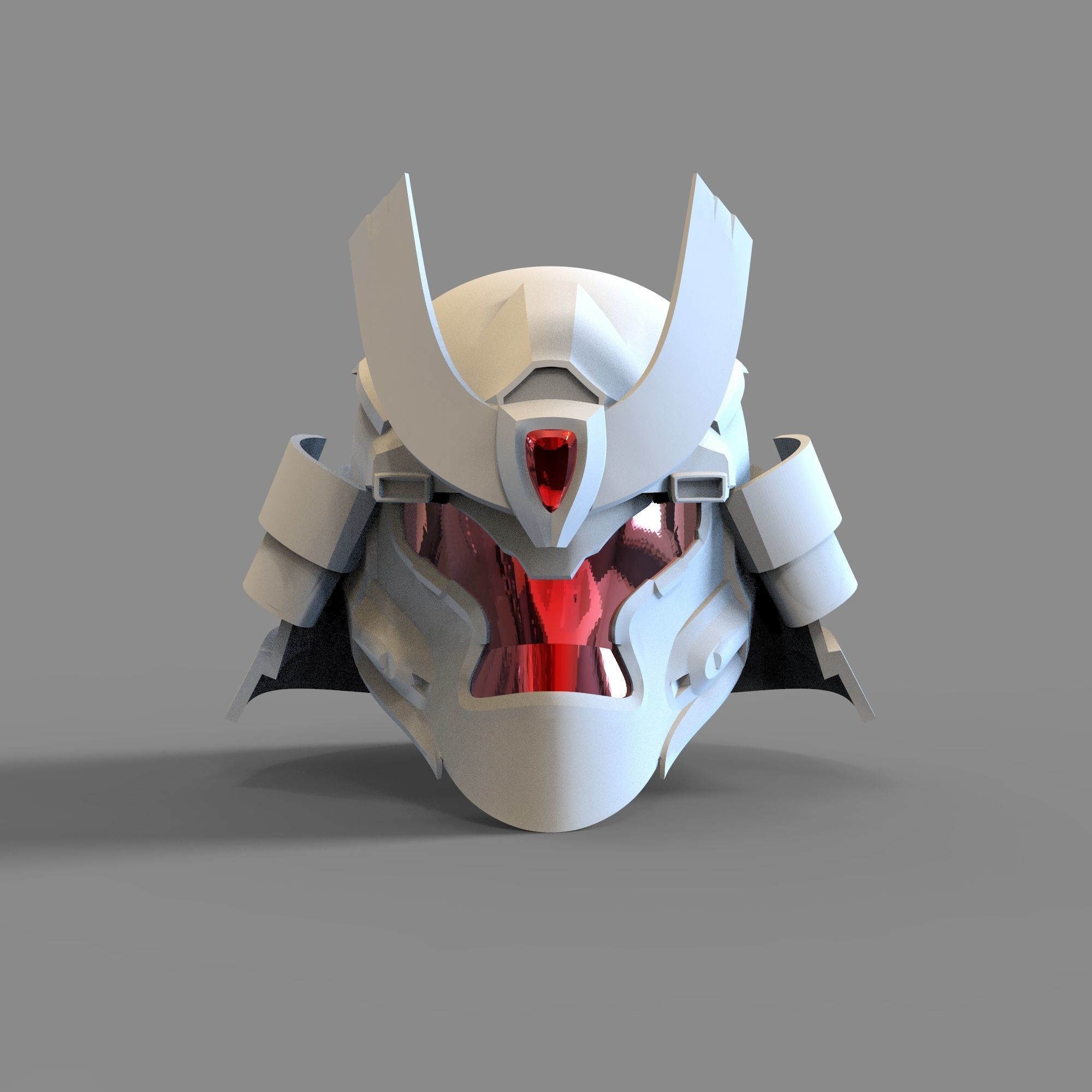 Kabuto Samurai Halo Infinite Wearable Full Helmet Cosplay 3D print model_76