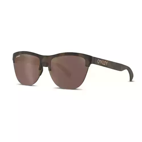 Oakley Frogskins Lite Prizm Tungsten OO9374 Sport glasses  Low-poly 3D model