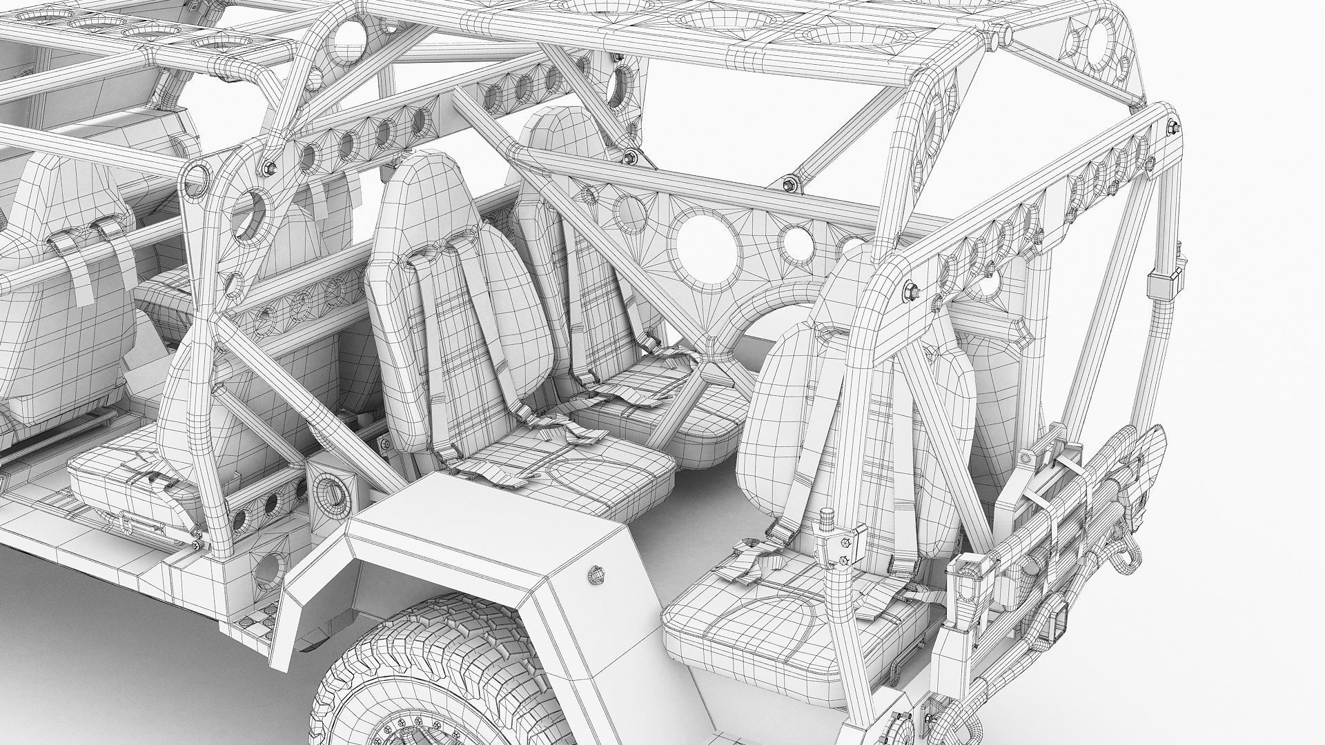 Chevy Colorado ZR2 military ISV collection 3D model_27