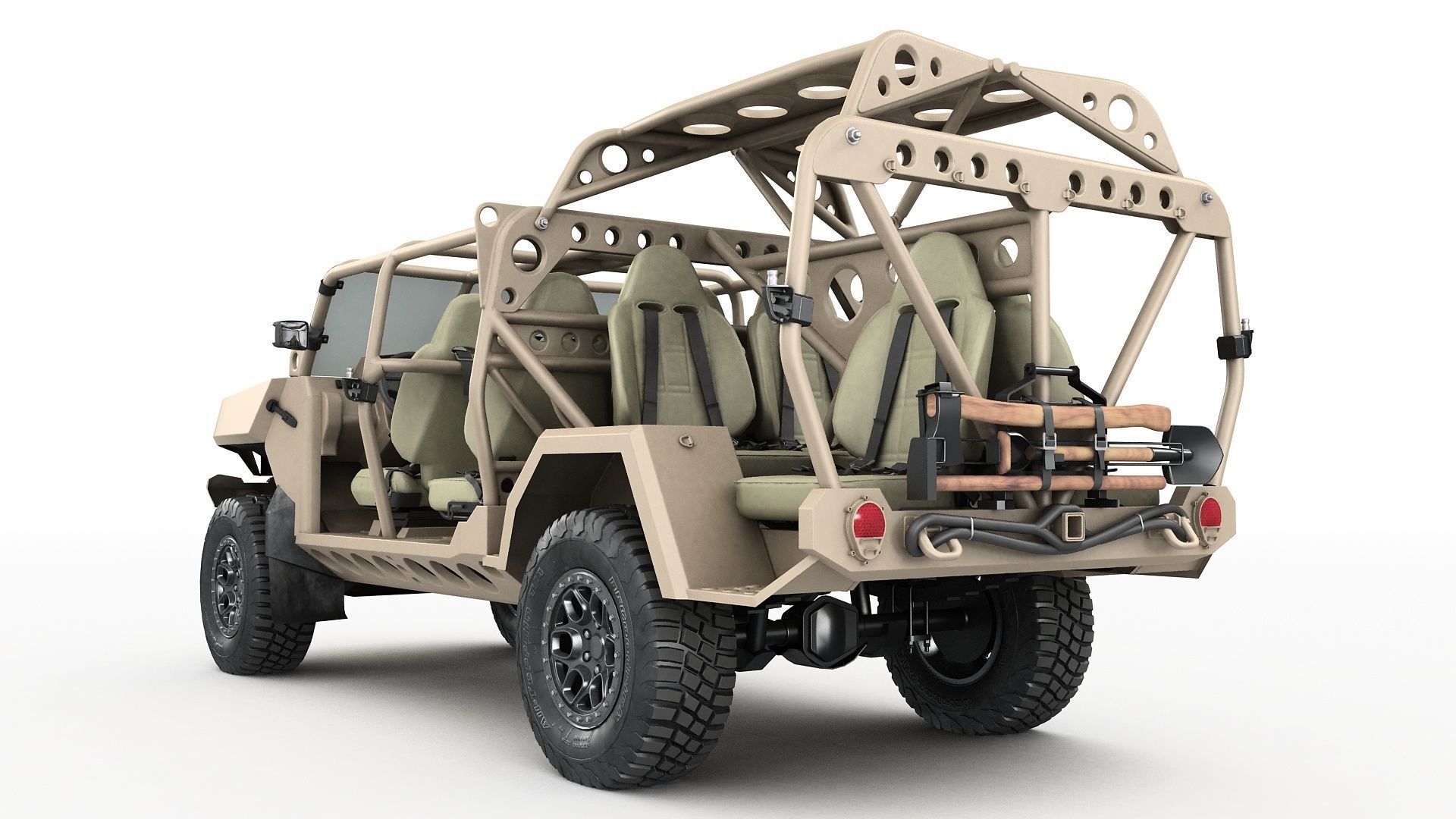 Chevy Colorado ZR2 military ISV collection 3D model_8