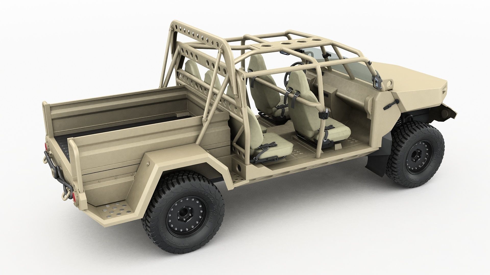 Chevy Colorado ZR2 military ISV collection 3D model_7