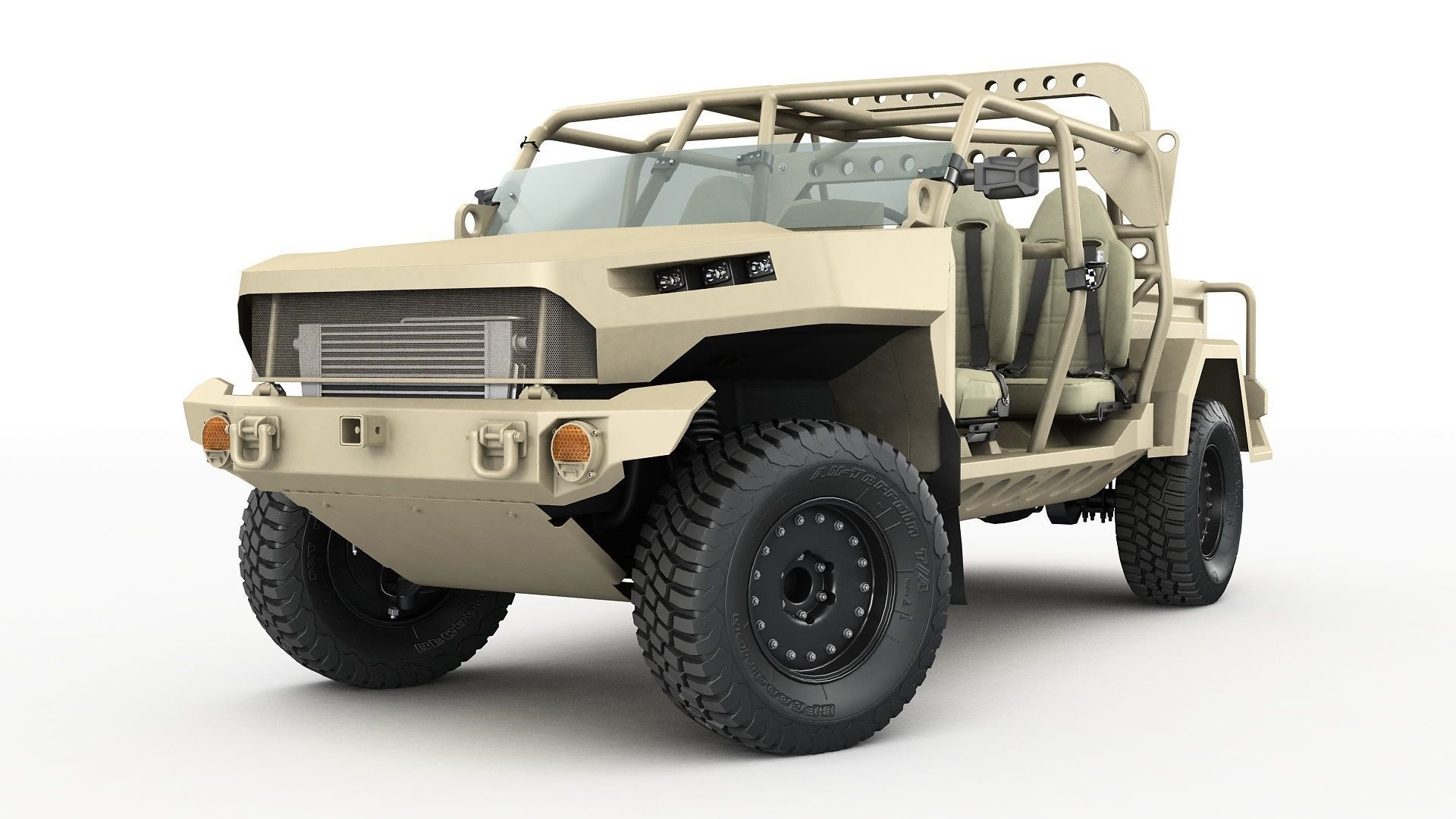Chevy Colorado ZR2 military ISV collection 3D model_11